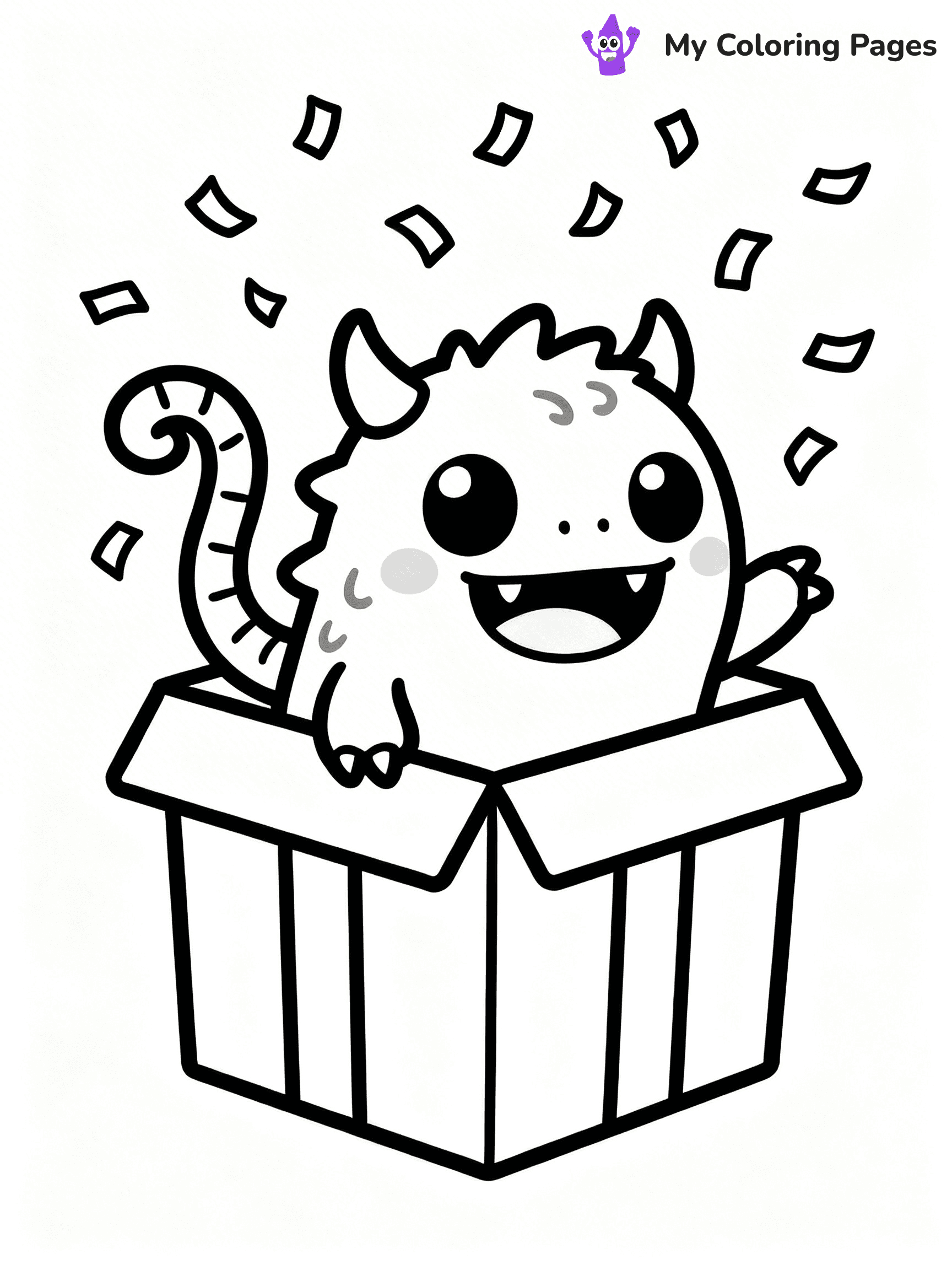 Cute Monster Coloring Pages - 32
