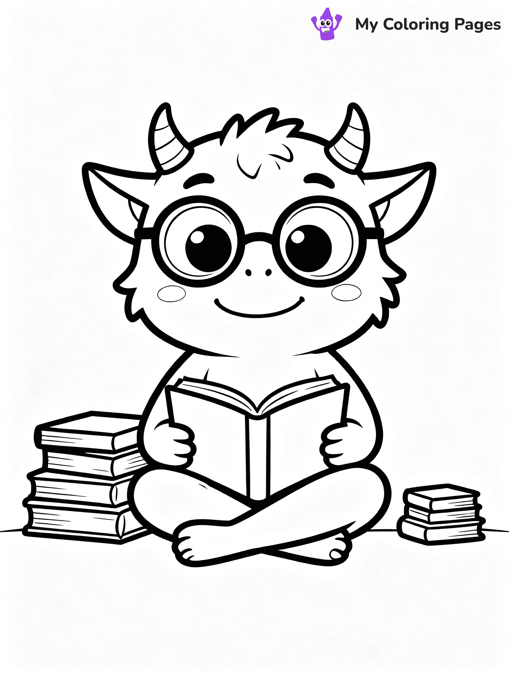 Cute Monster Coloring Pages - 25