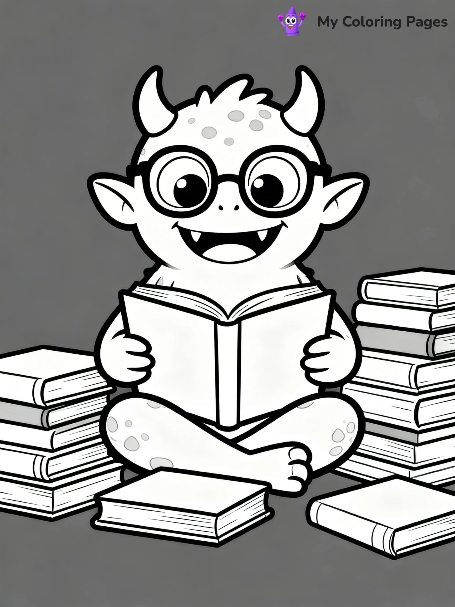 Cute Monster Coloring Pages - 22
