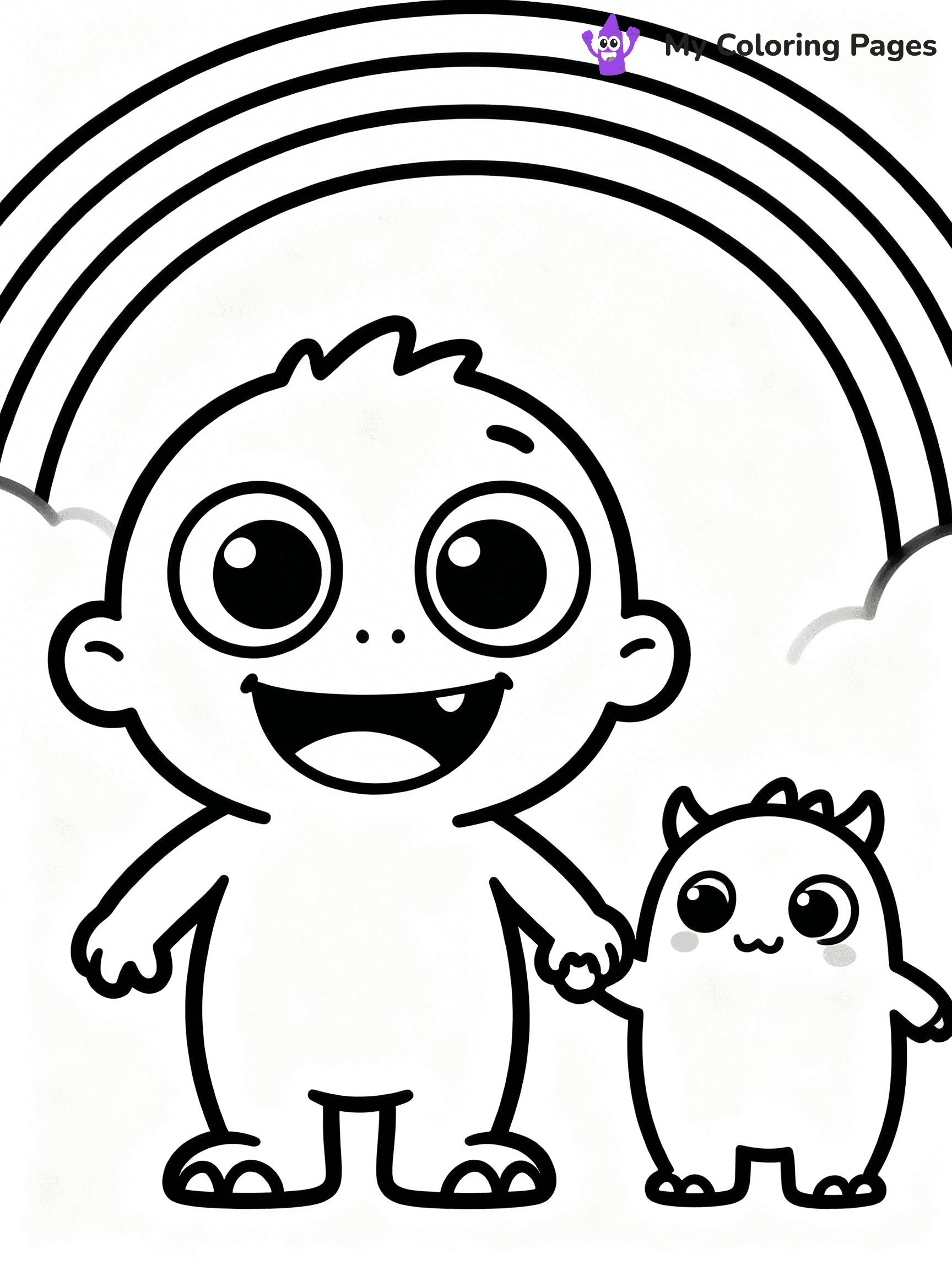 Cute Monster Coloring Pages - 20