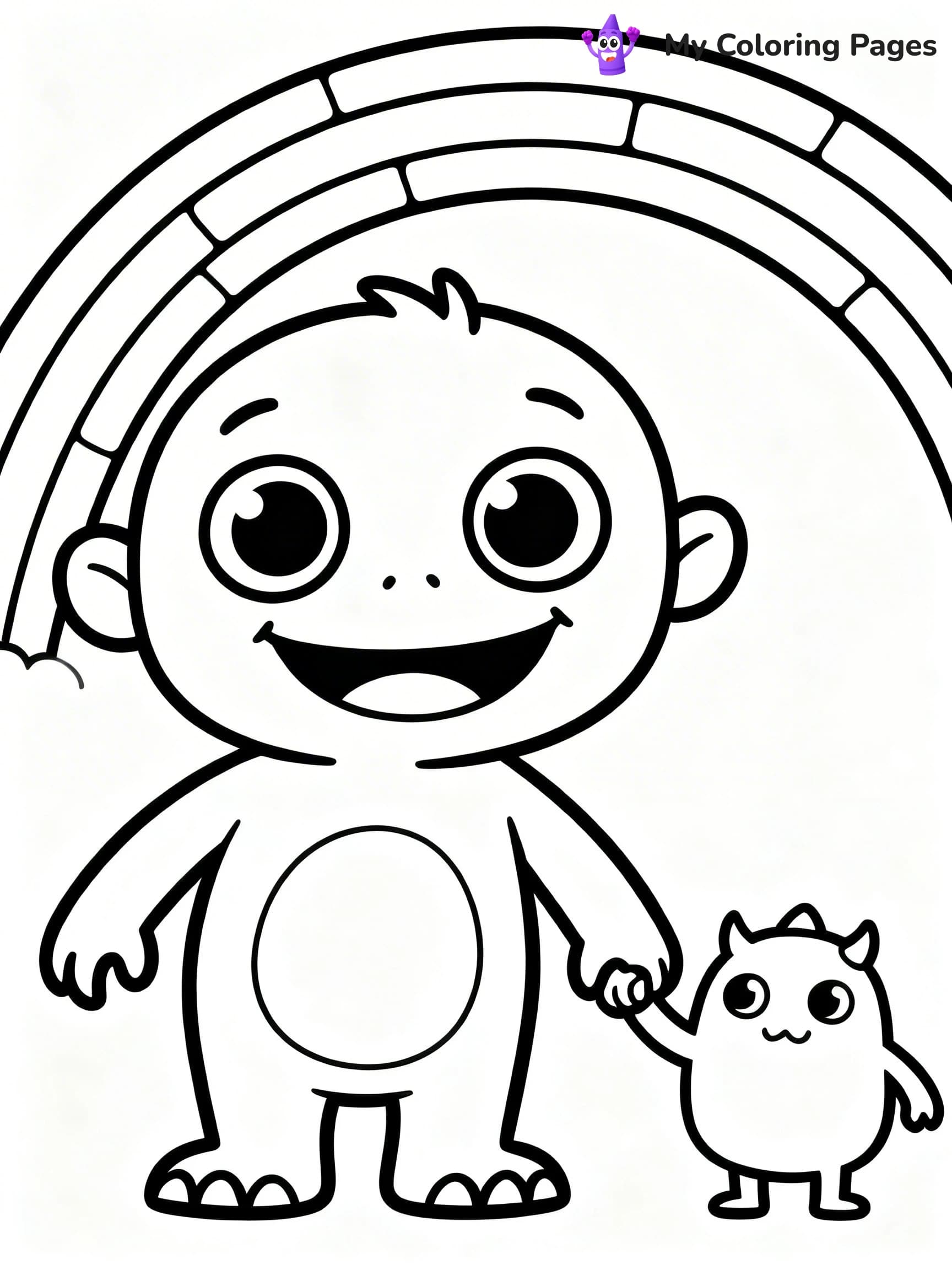 Cute Monster Coloring Pages - 18