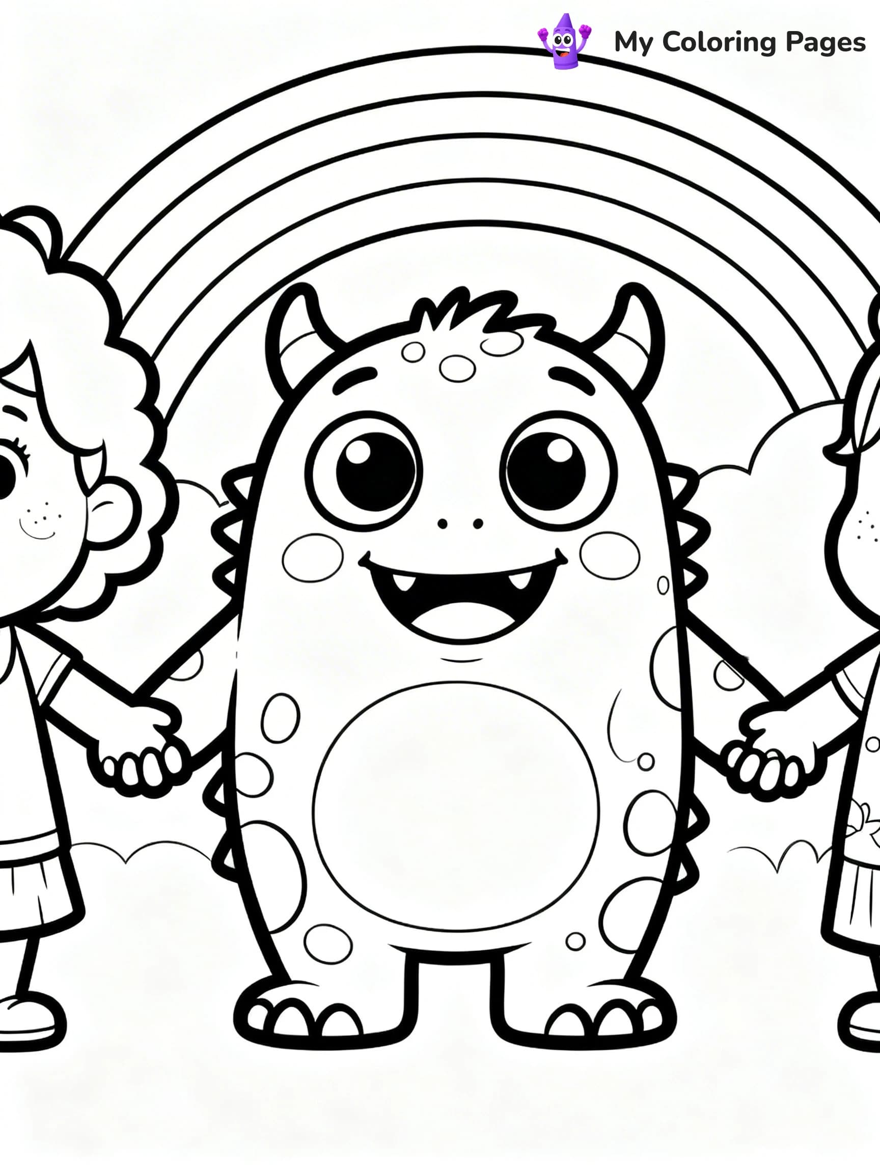Cute Monster Coloring Pages - 16