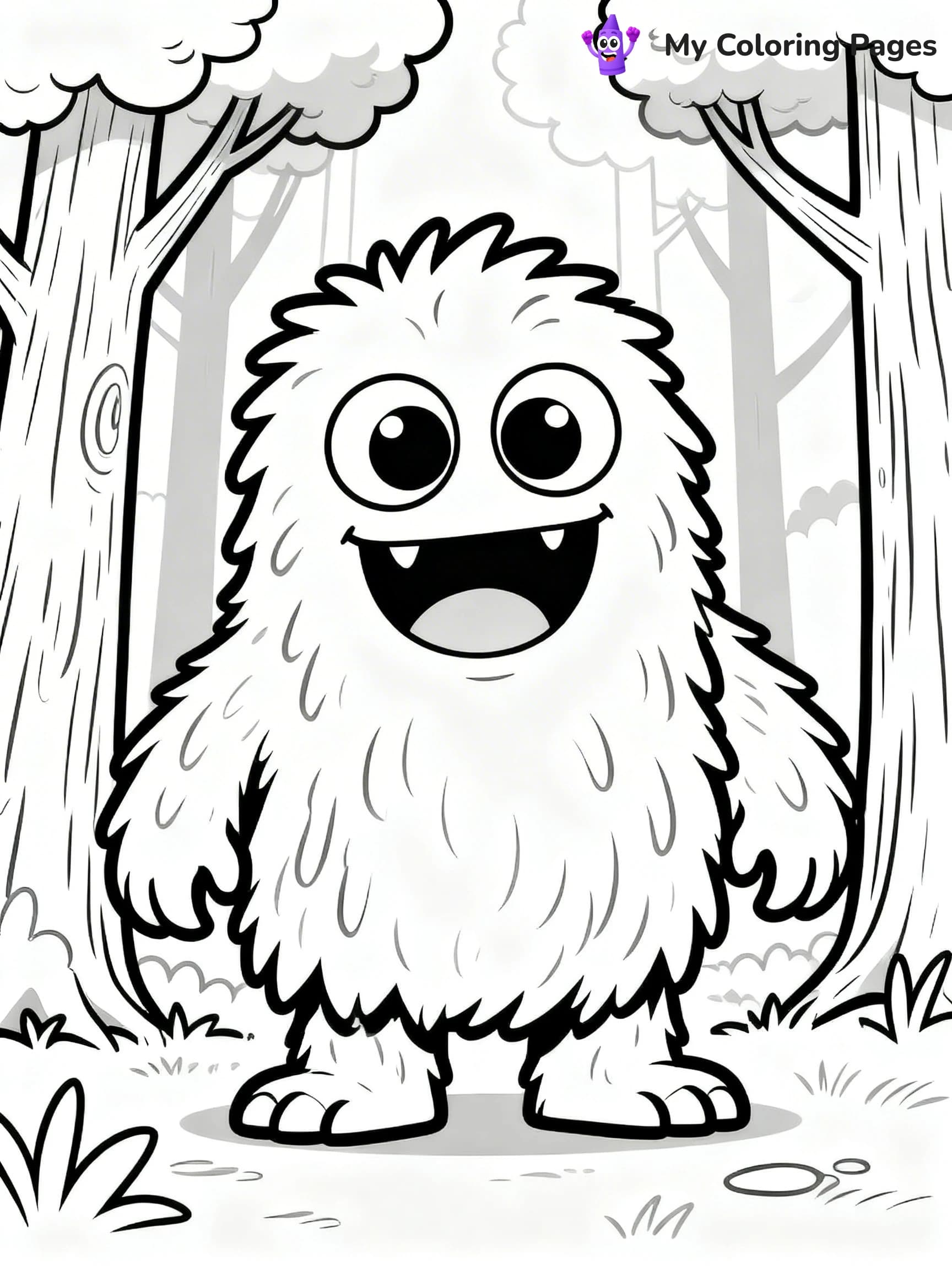 Cute Monster Coloring Pages - 13