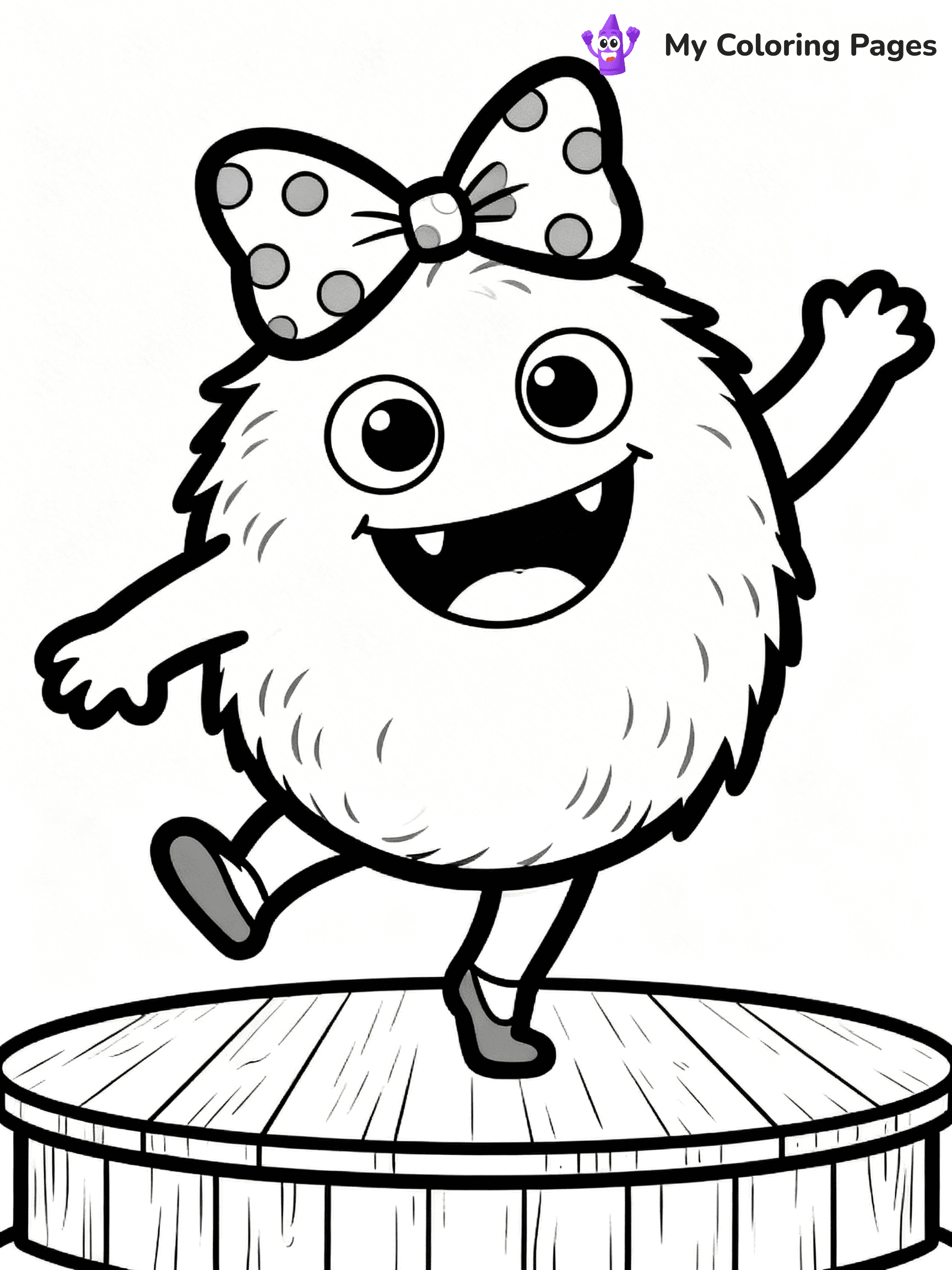 Cute Monster Coloring Pages - 8