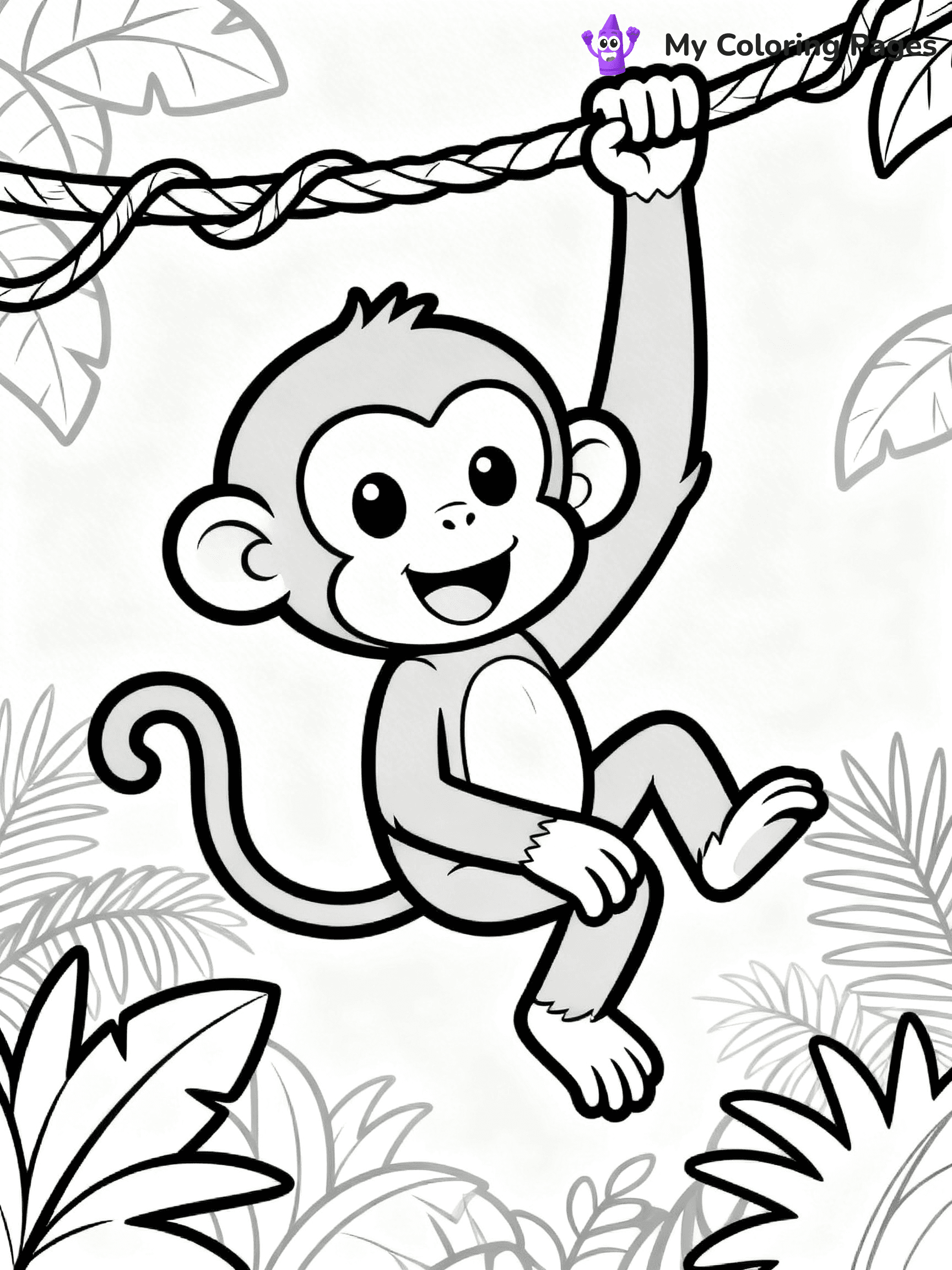 Coloring Pages Monkey - 303