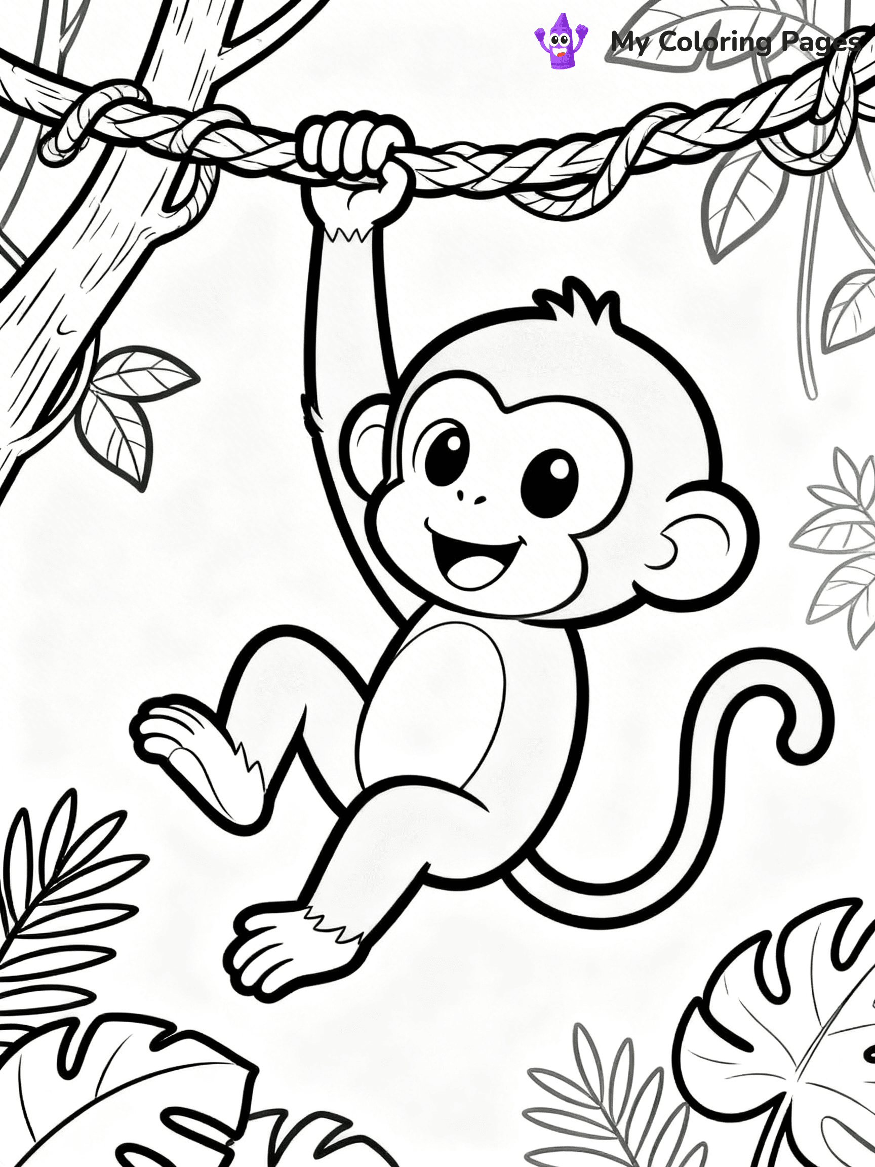 Coloring Pages Monkey - 302