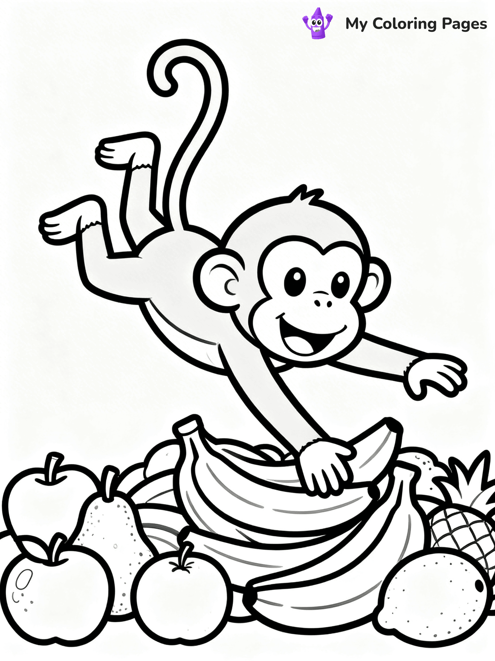Coloring Pages Monkey - 294
