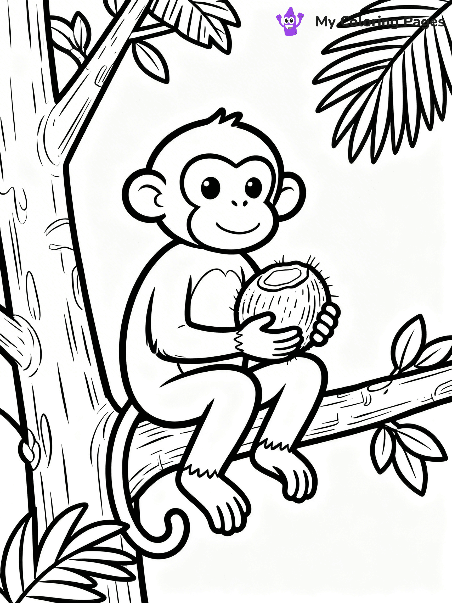 Coloring Pages Monkey - 288