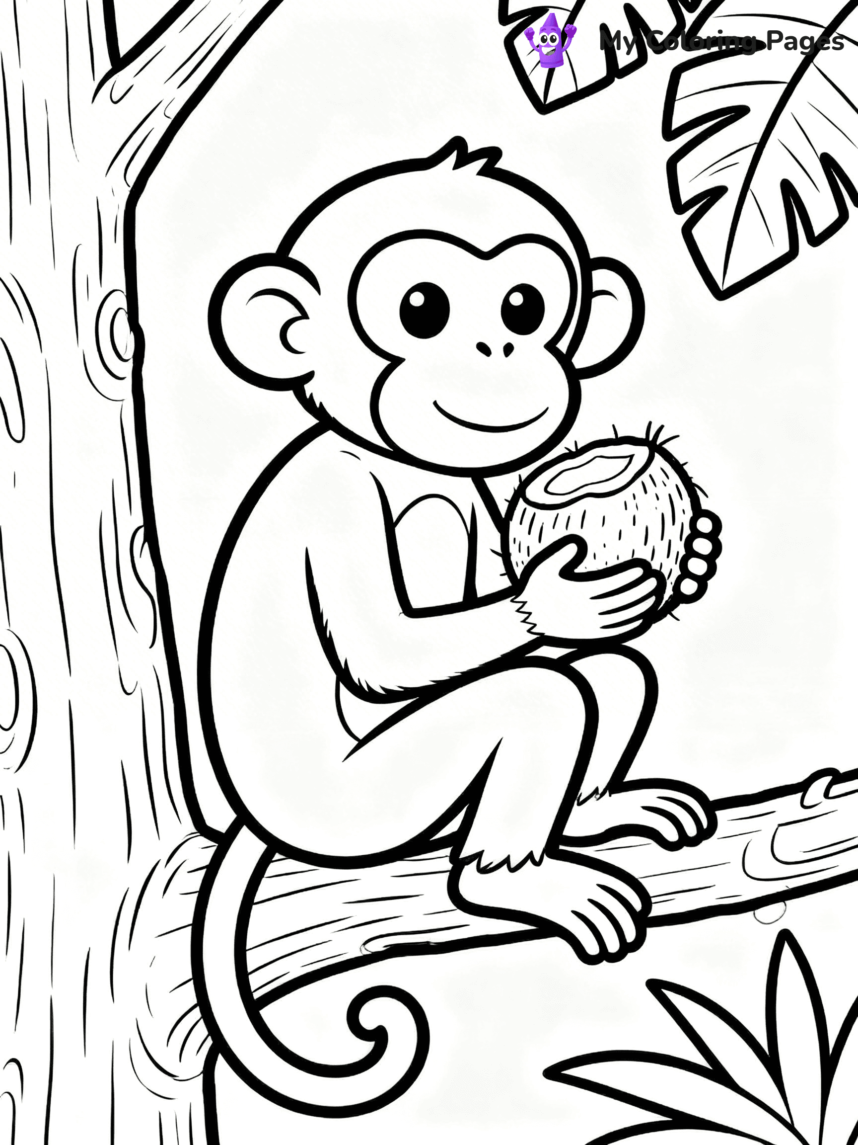 Coloring Pages Monkey - 287