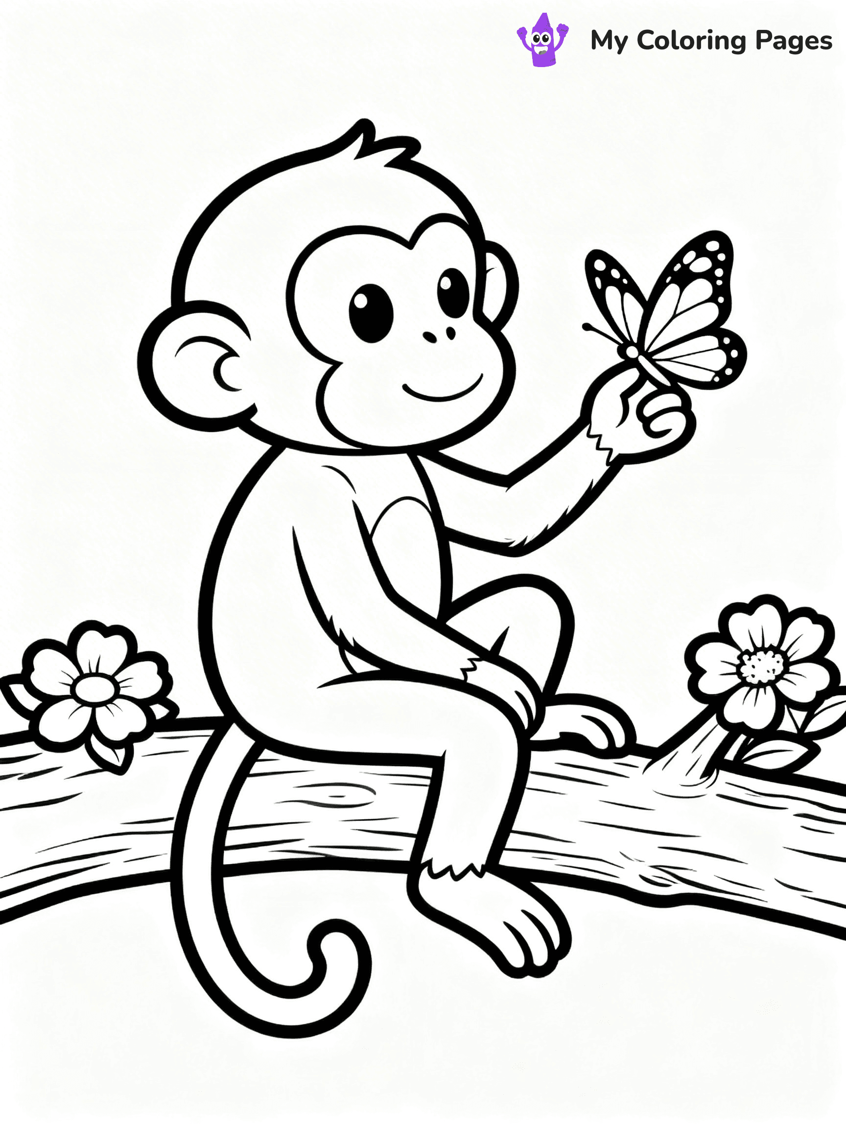 Coloring Pages Monkey - 285