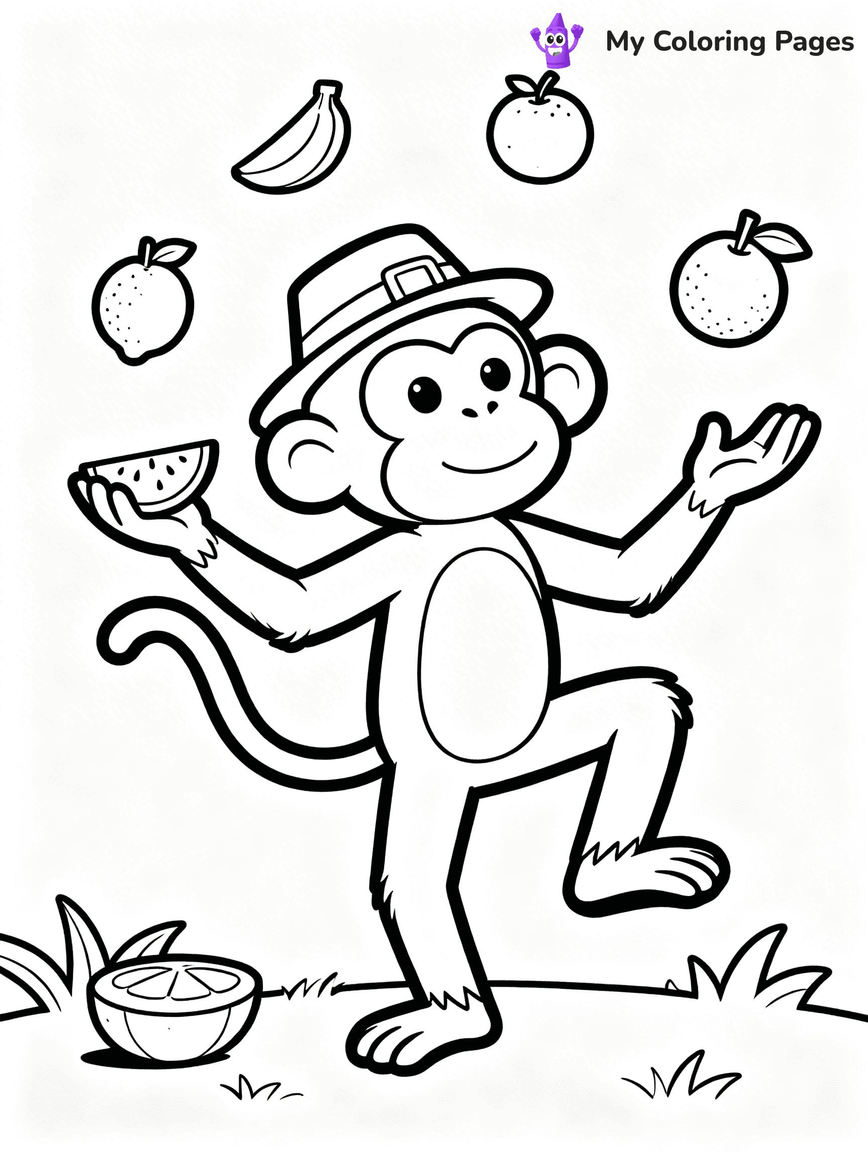 Coloring Pages Monkey - 276