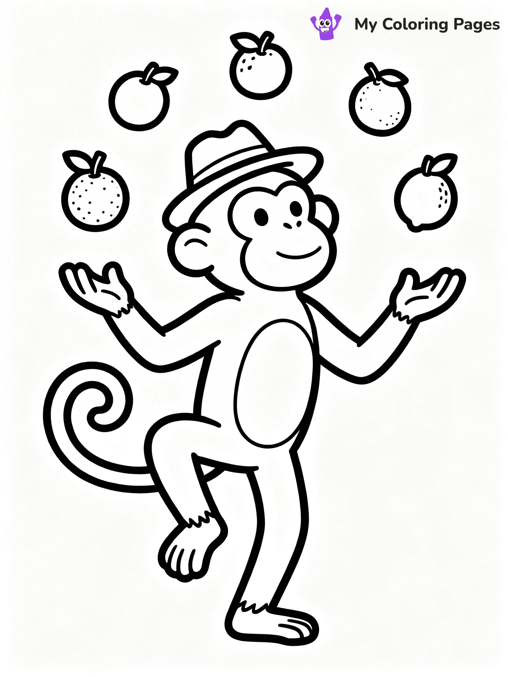 Coloring Pages Monkey - 275