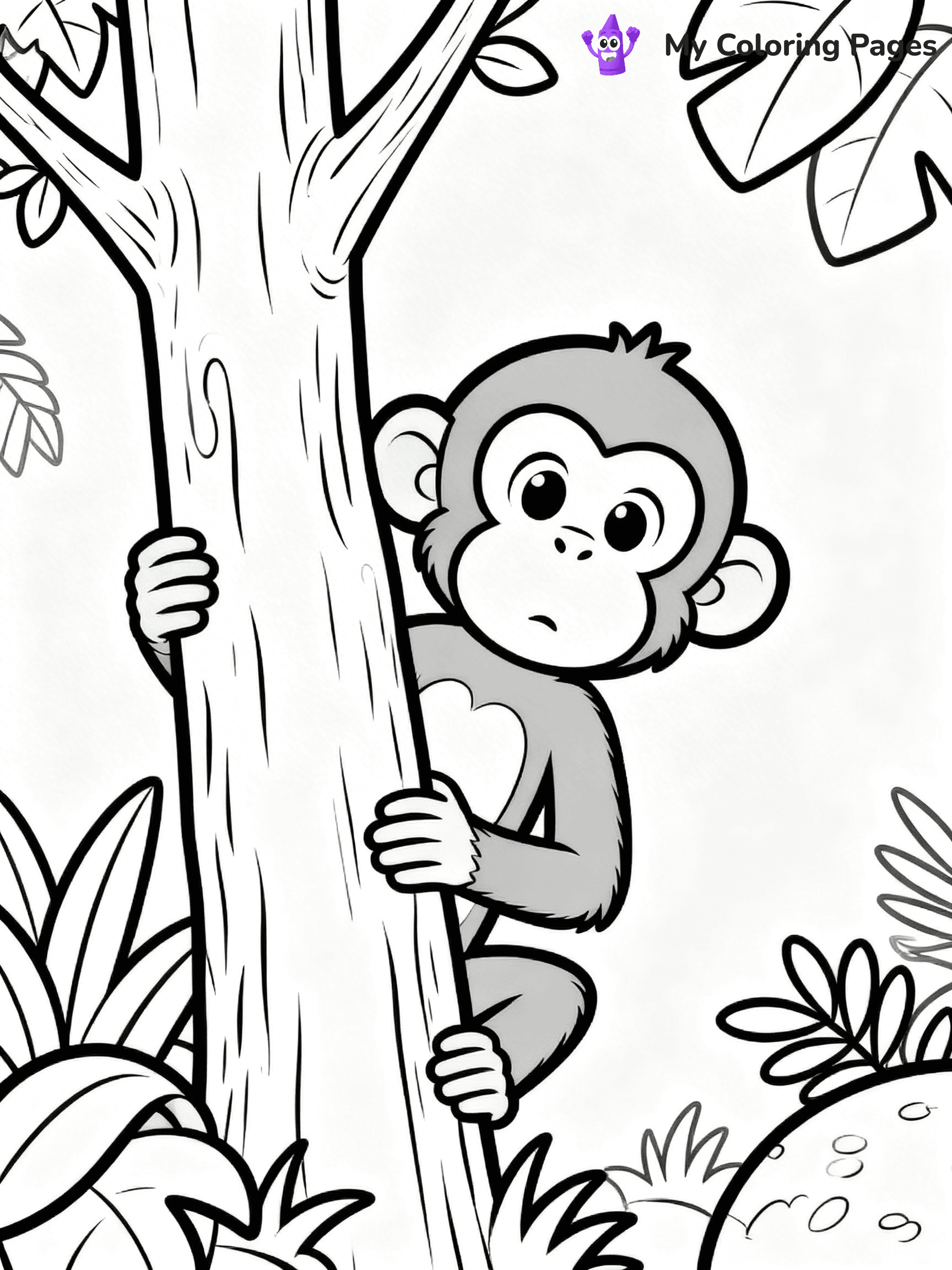 Coloring Pages Monkey - 274