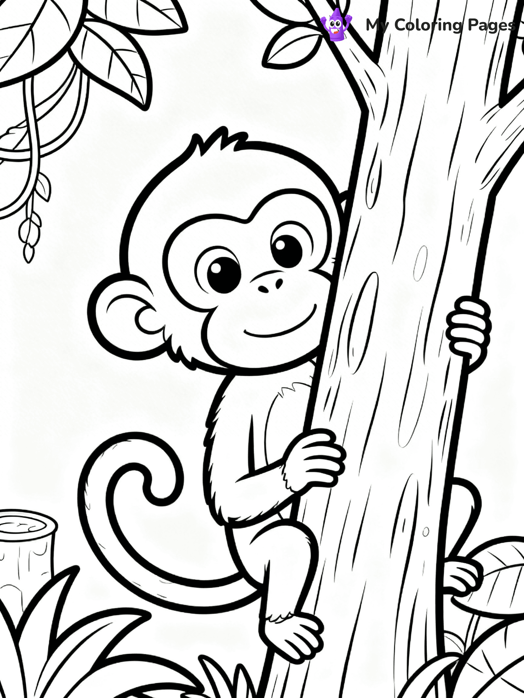 Coloring Pages Monkey - 271