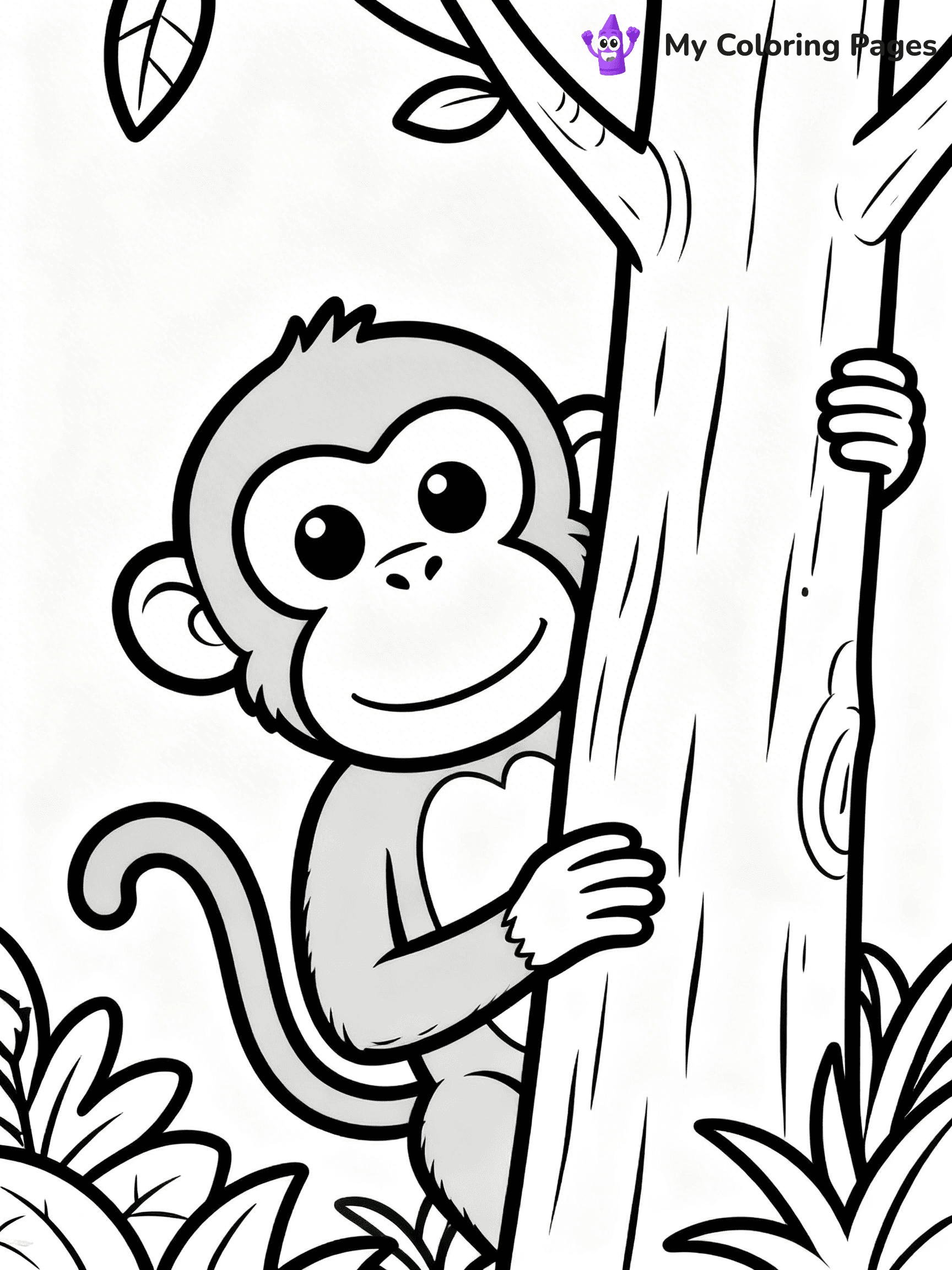Coloring Pages Monkey - 270