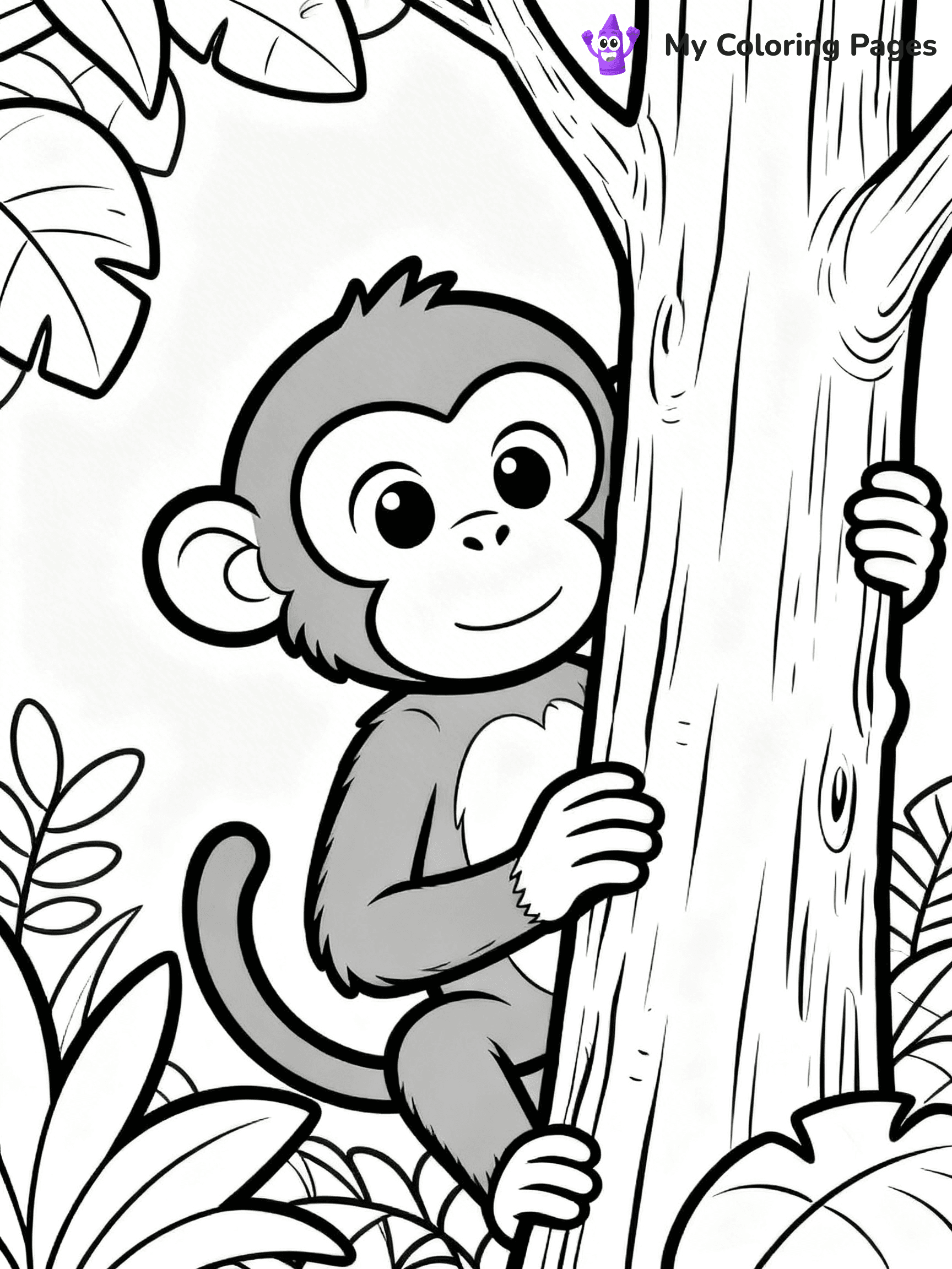 Coloring Pages Monkey - 269