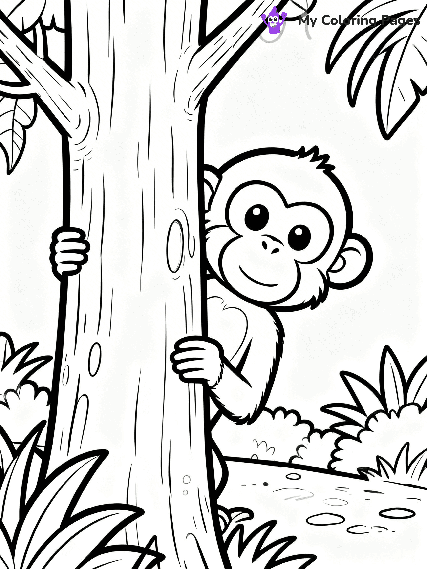 Coloring Pages Monkey - 268