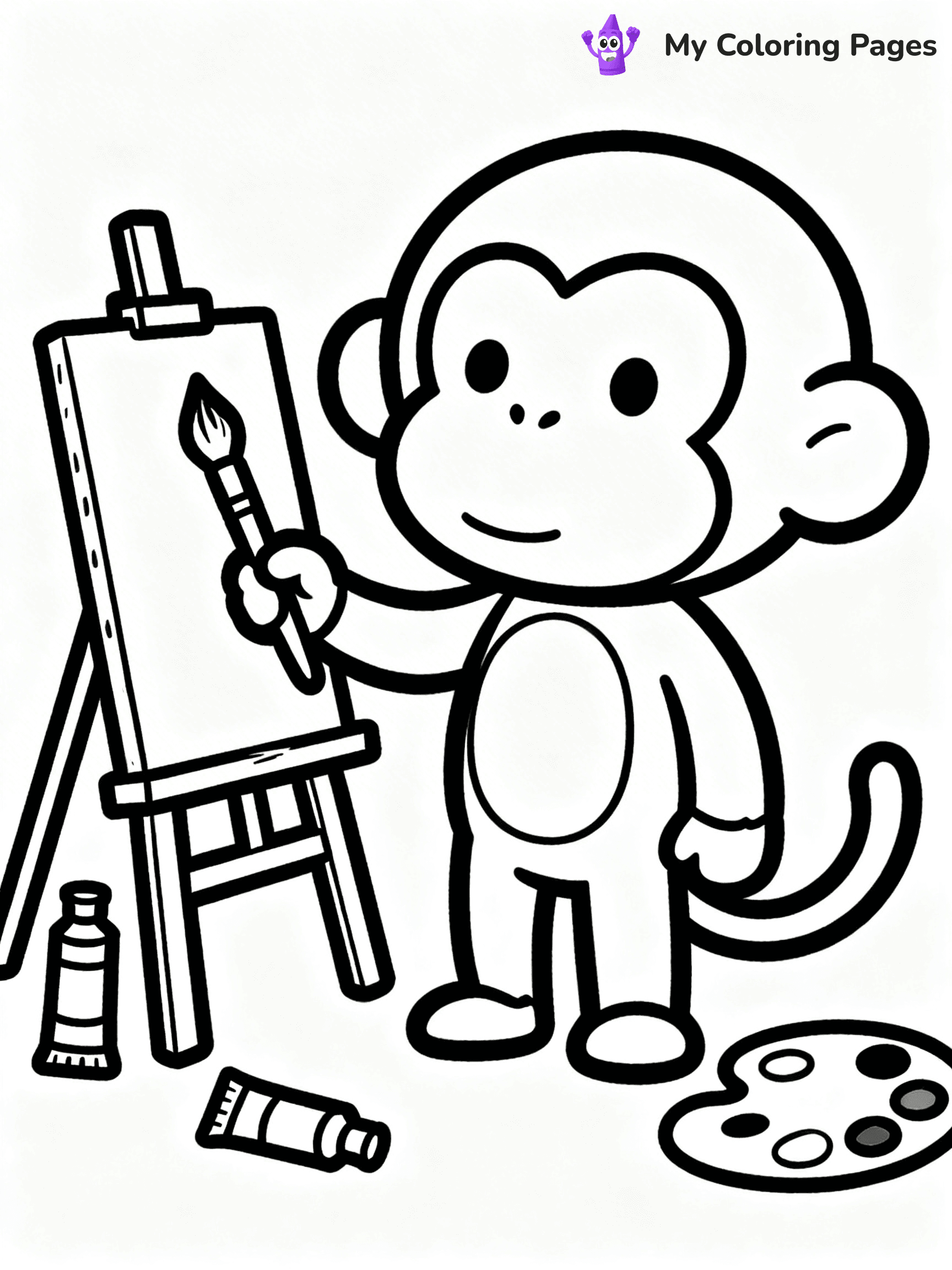 Coloring Pages Monkey - 267