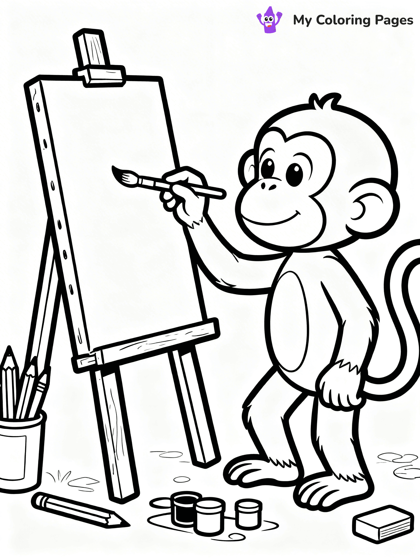 Coloring Pages Monkey - 266