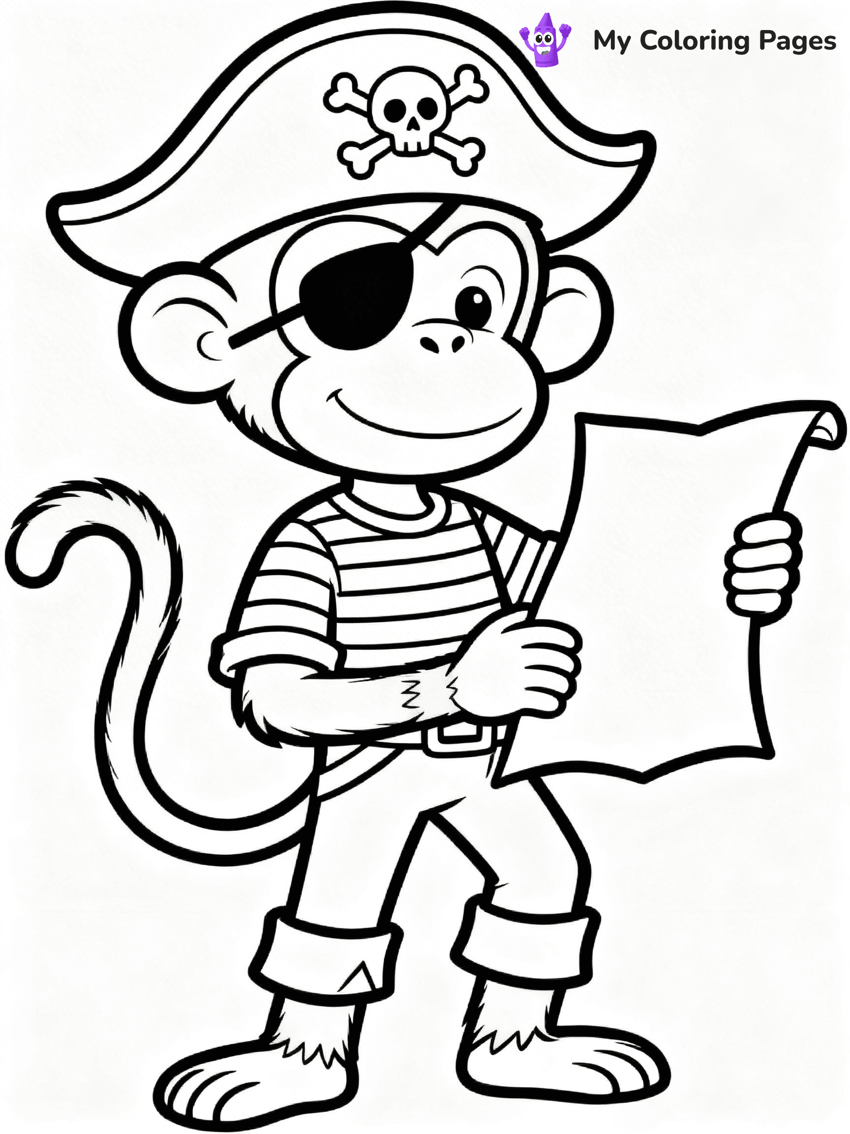Coloring Pages Monkey - 254