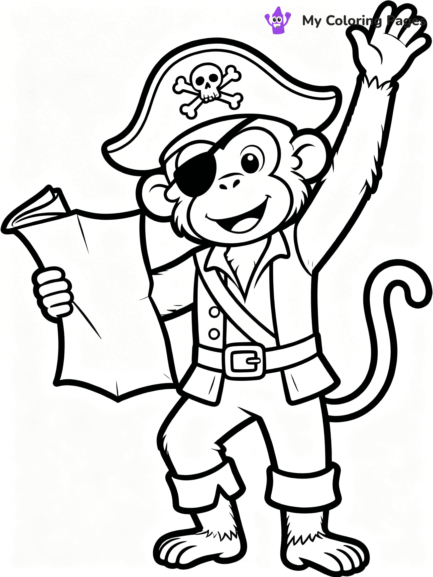Coloring Pages Monkey - 253