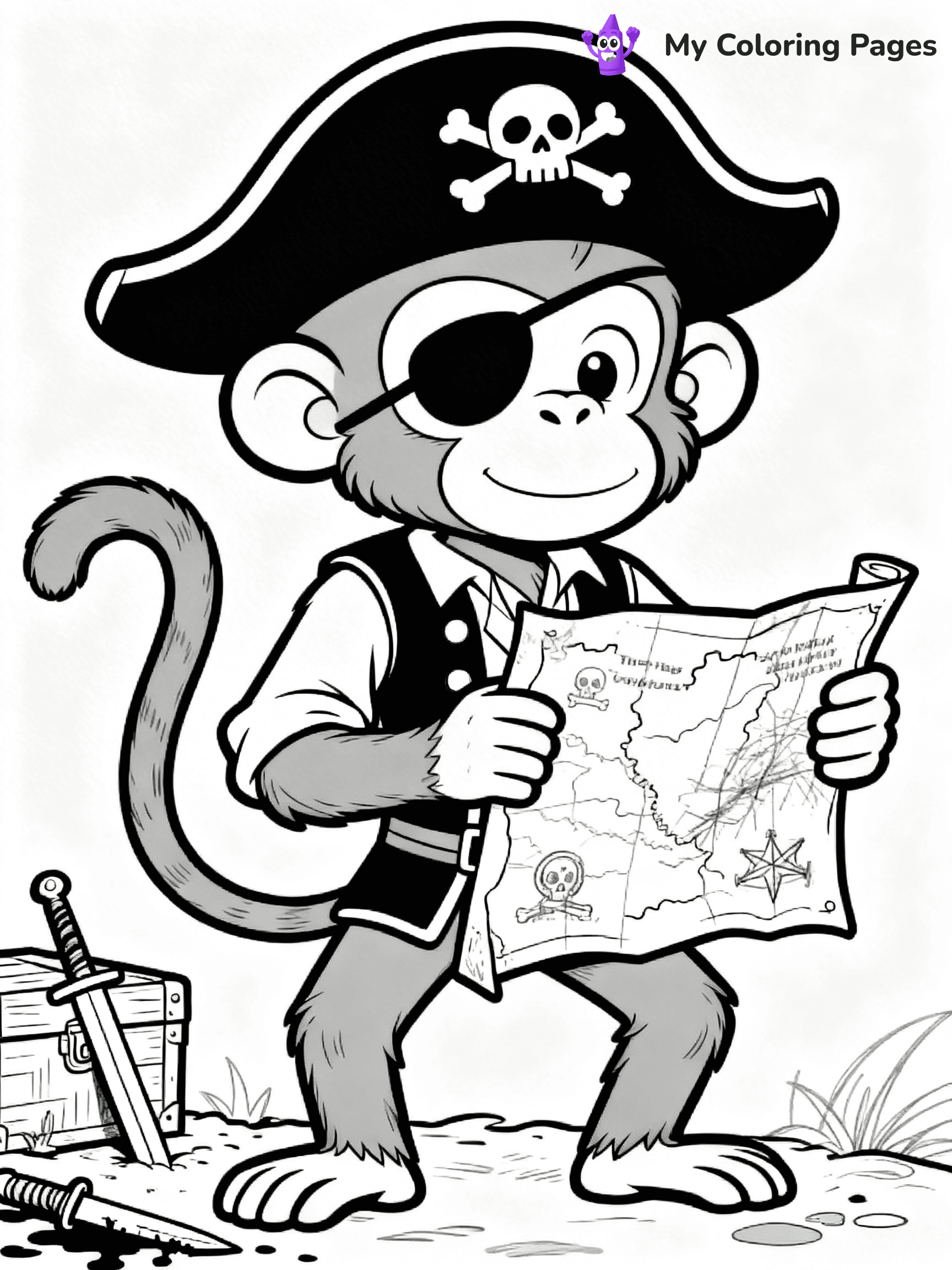 Coloring Pages Monkey - 252