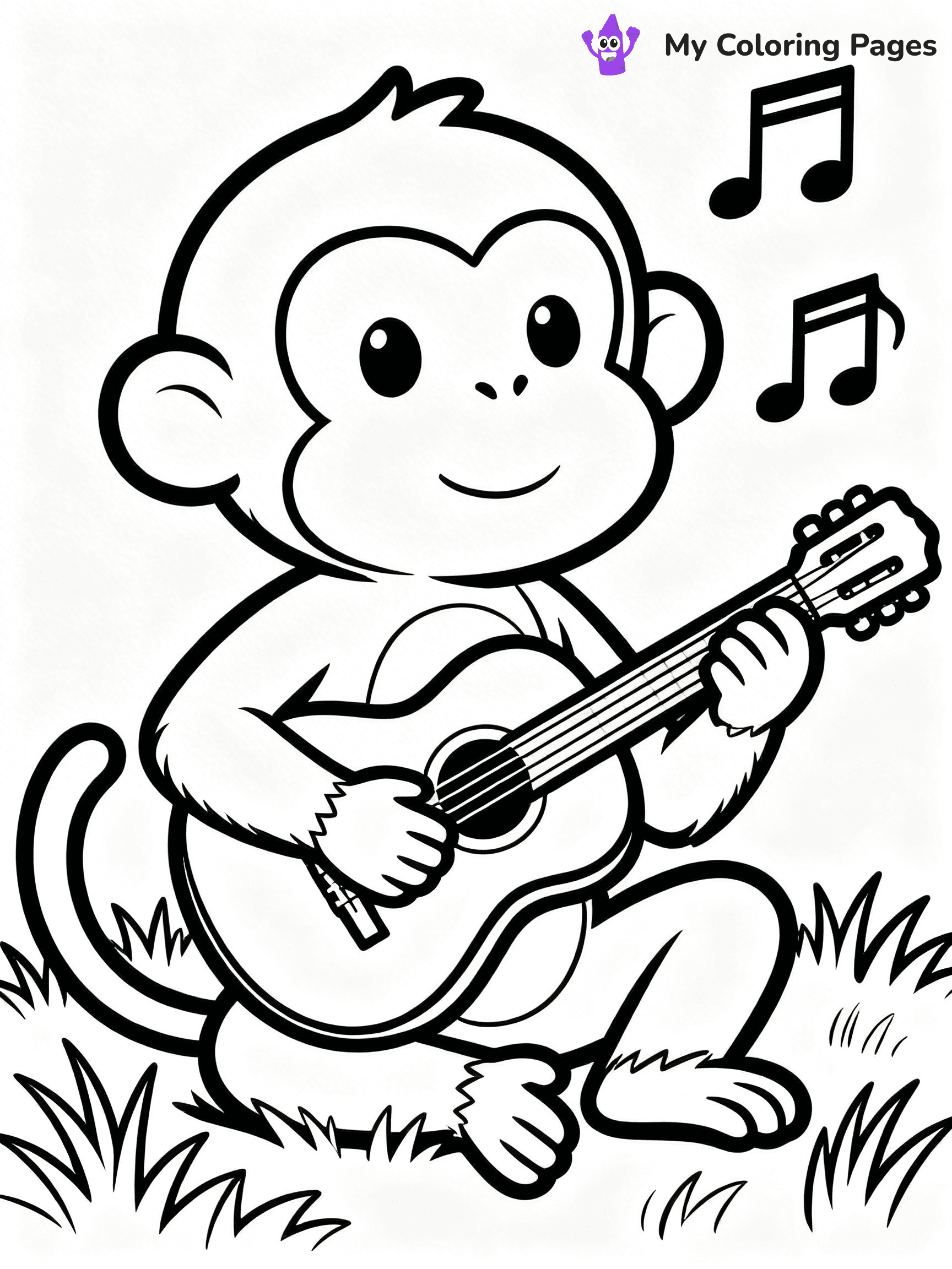 Coloring Pages Monkey - 244