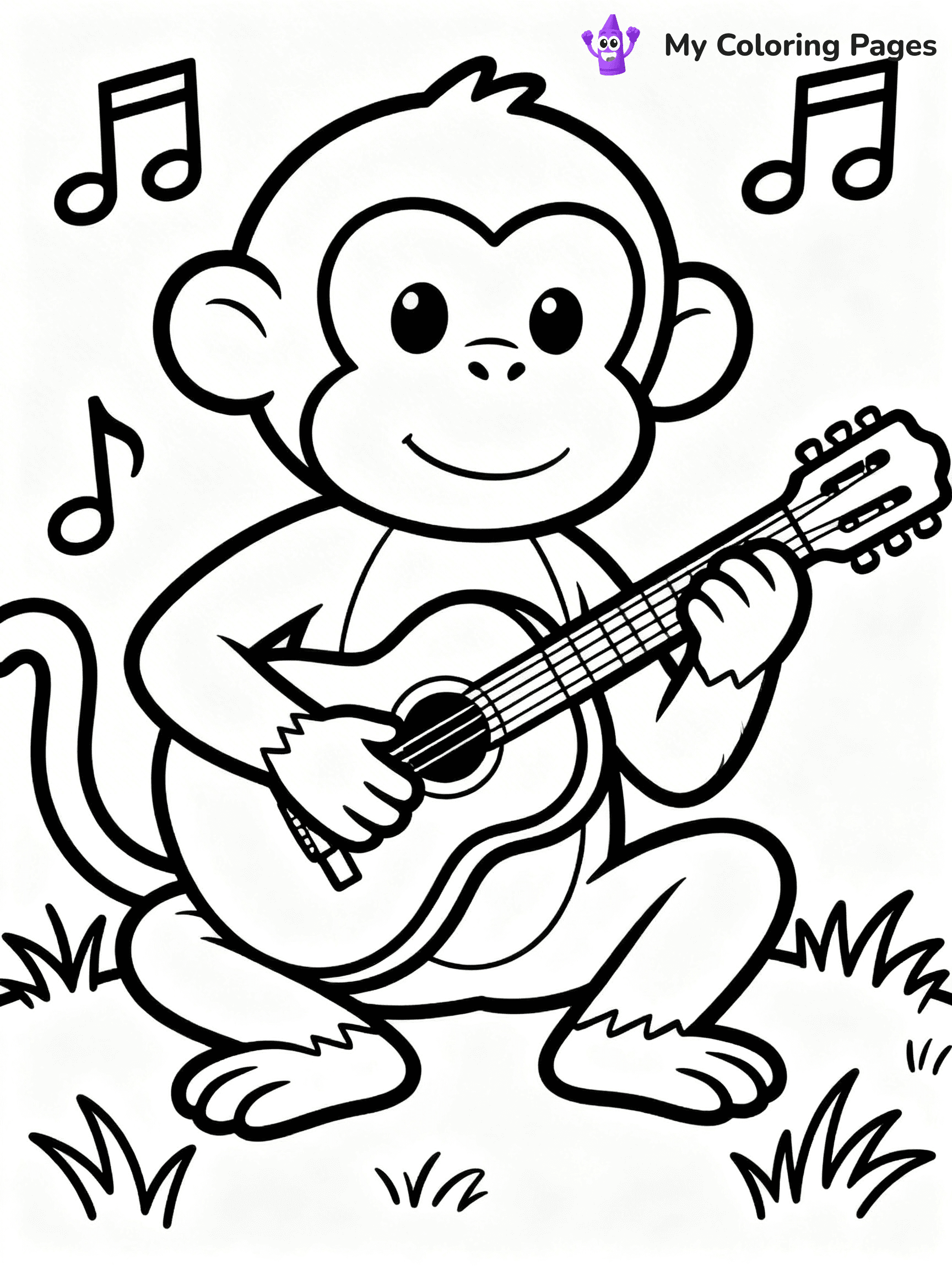 Coloring Pages Monkey - 243