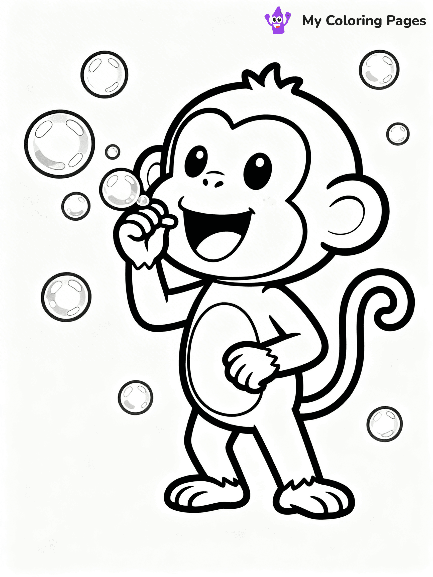 Coloring Pages Monkey - 242