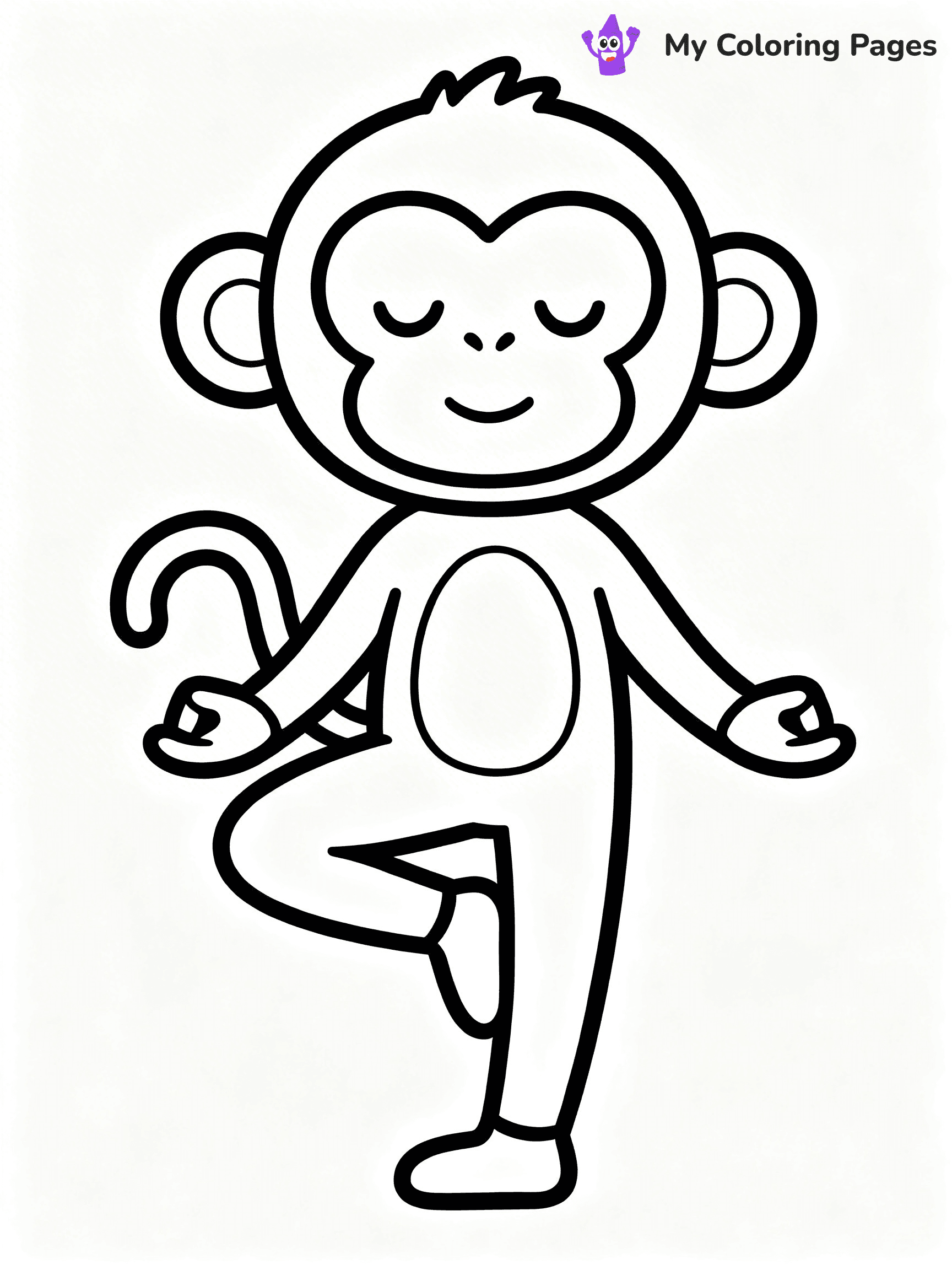 Coloring Pages Monkey - 233