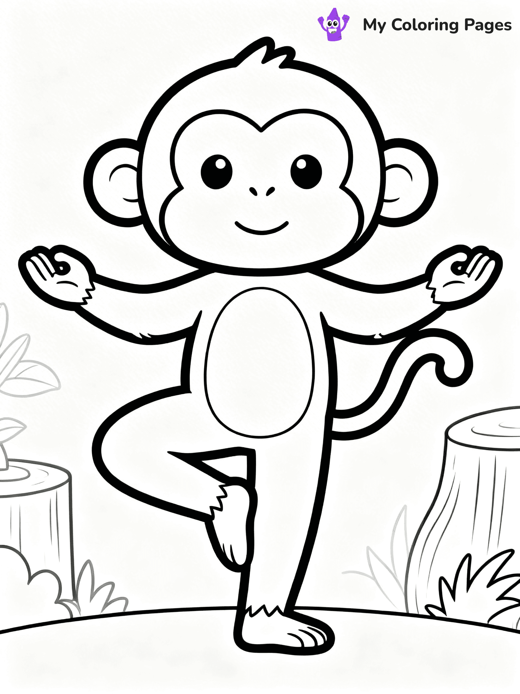 Coloring Pages Monkey - 232