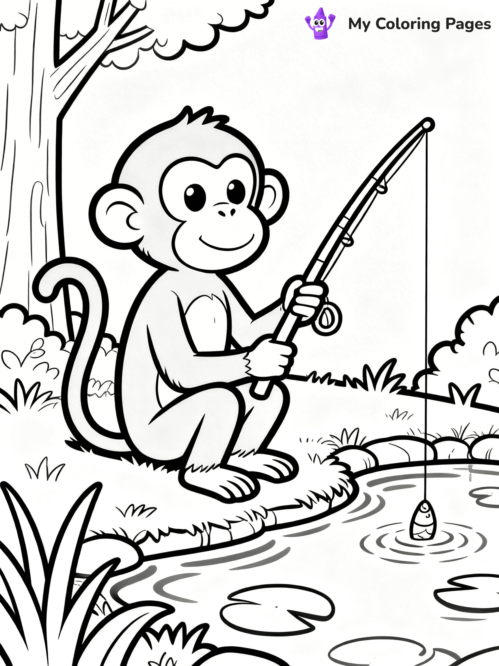Coloring Pages Monkey - 229