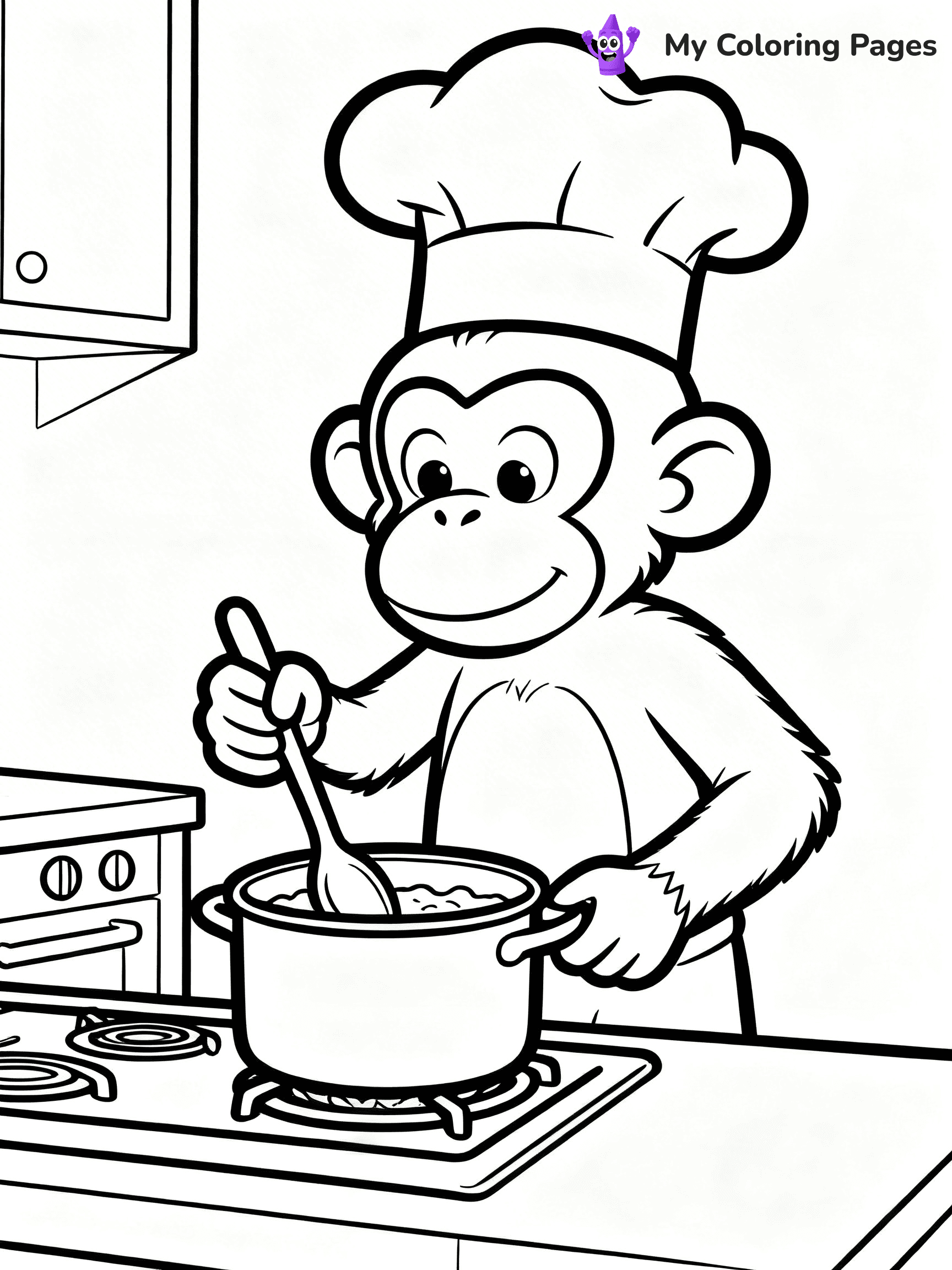 Coloring Pages Monkey - 218