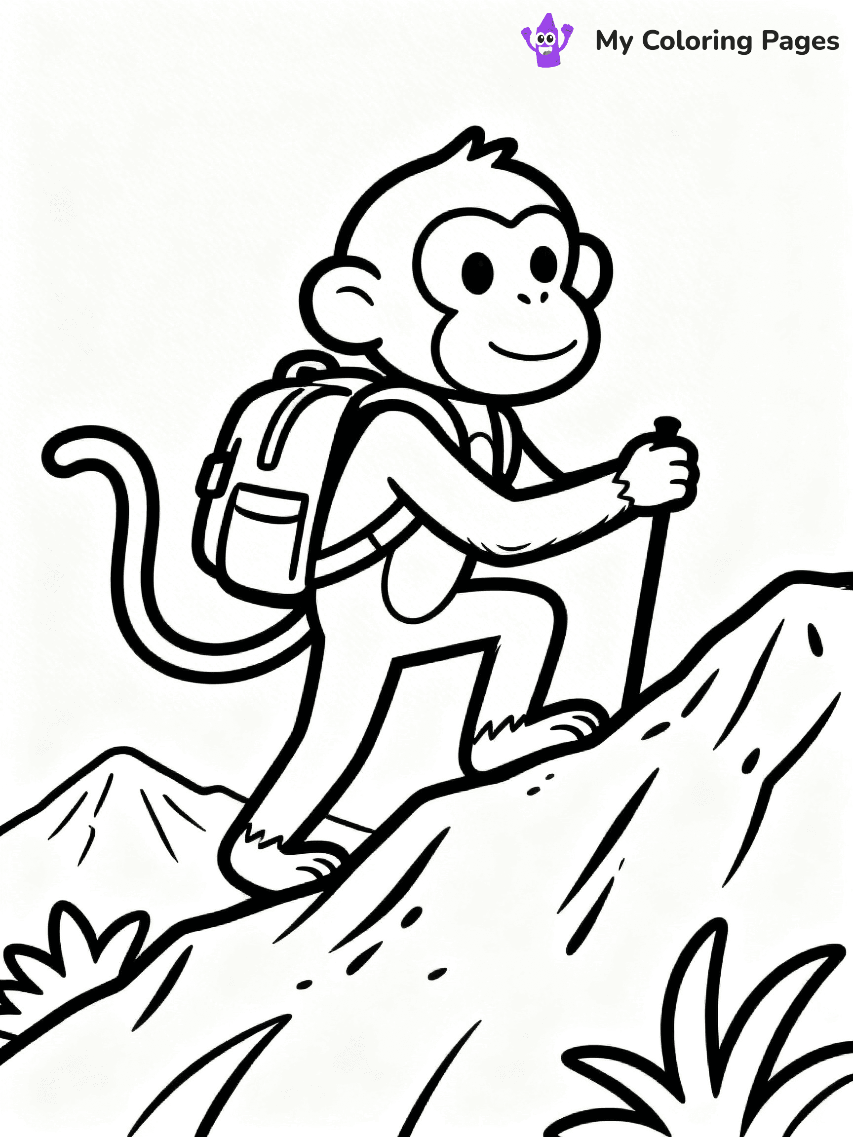 Coloring Pages Monkey - 208