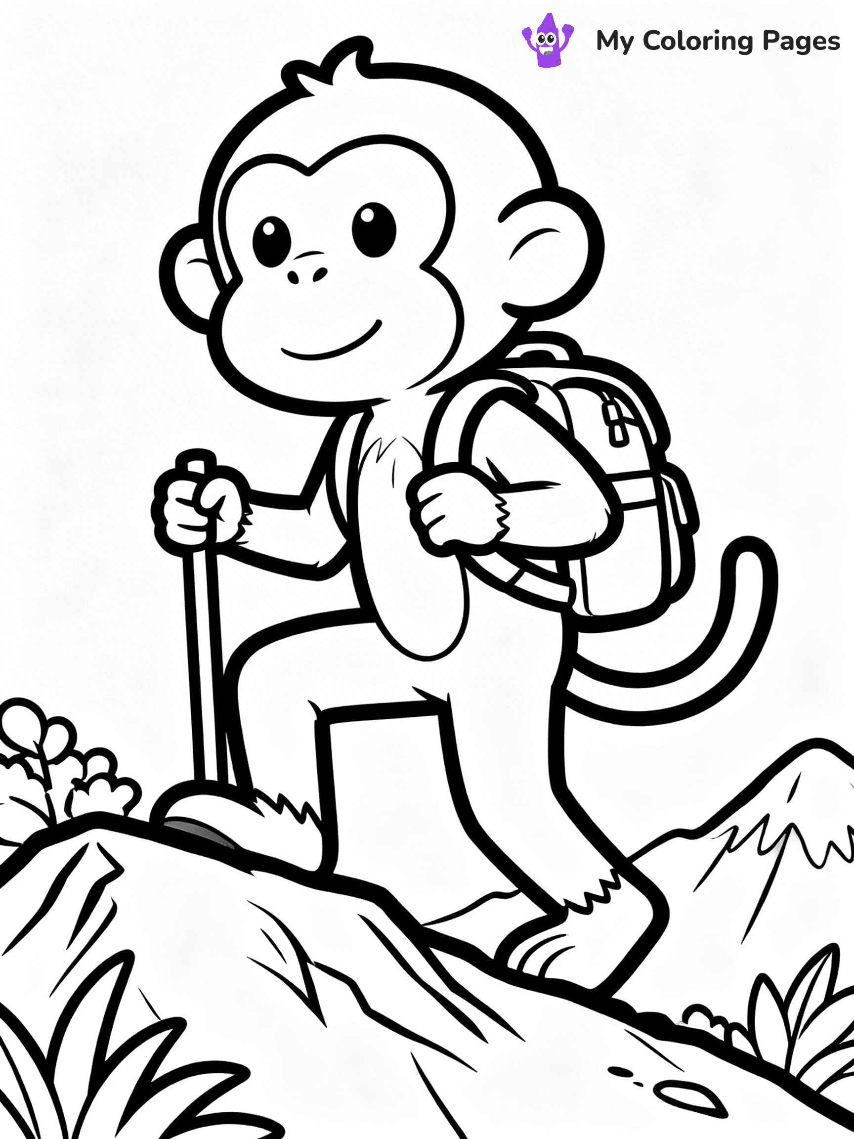 Coloring Pages Monkey - 207