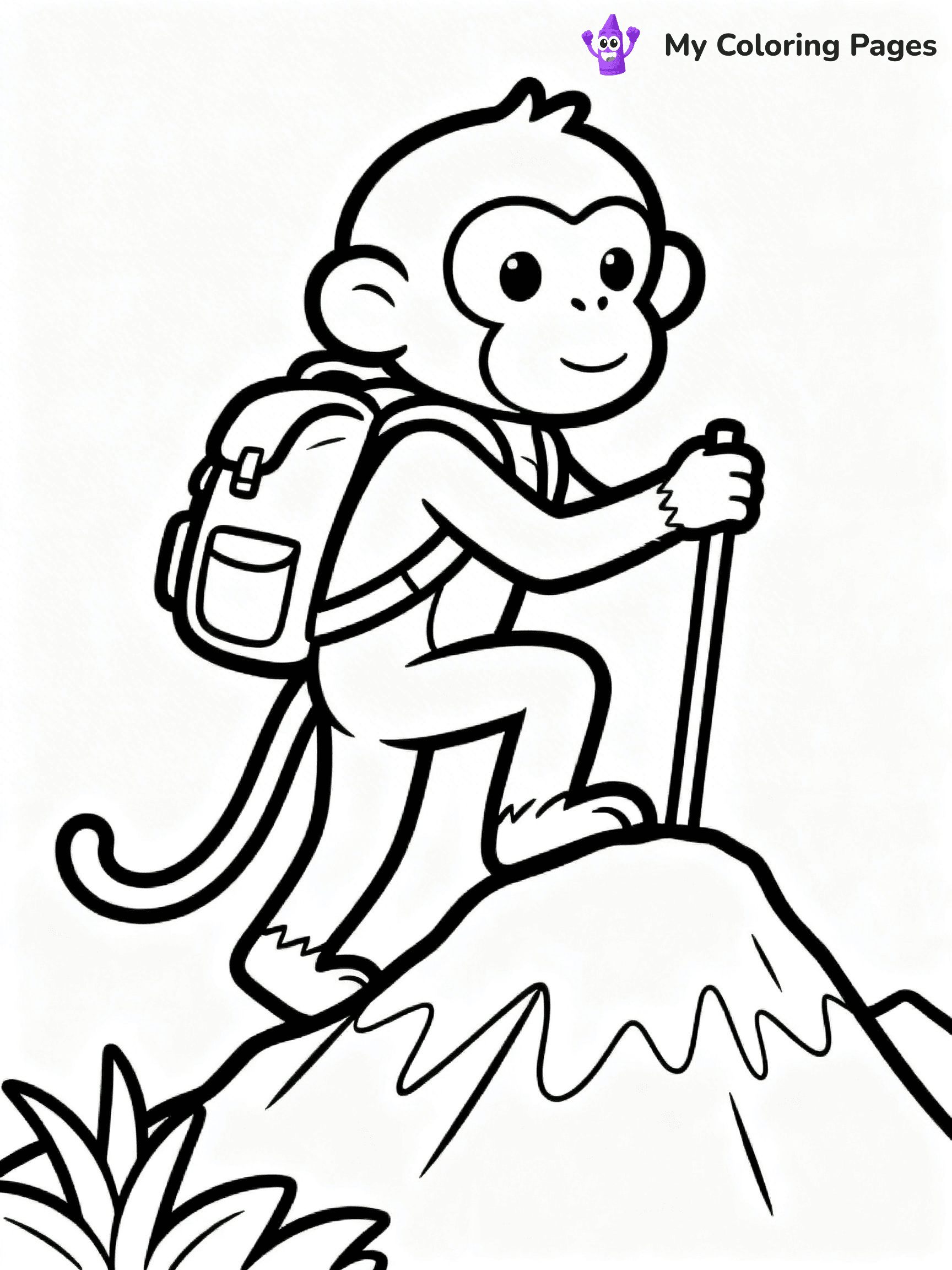Coloring Pages Monkey - 206