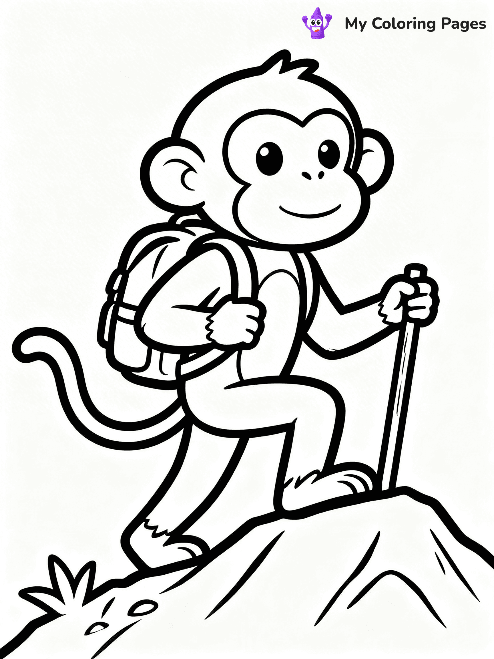 Coloring Pages Monkey - 205