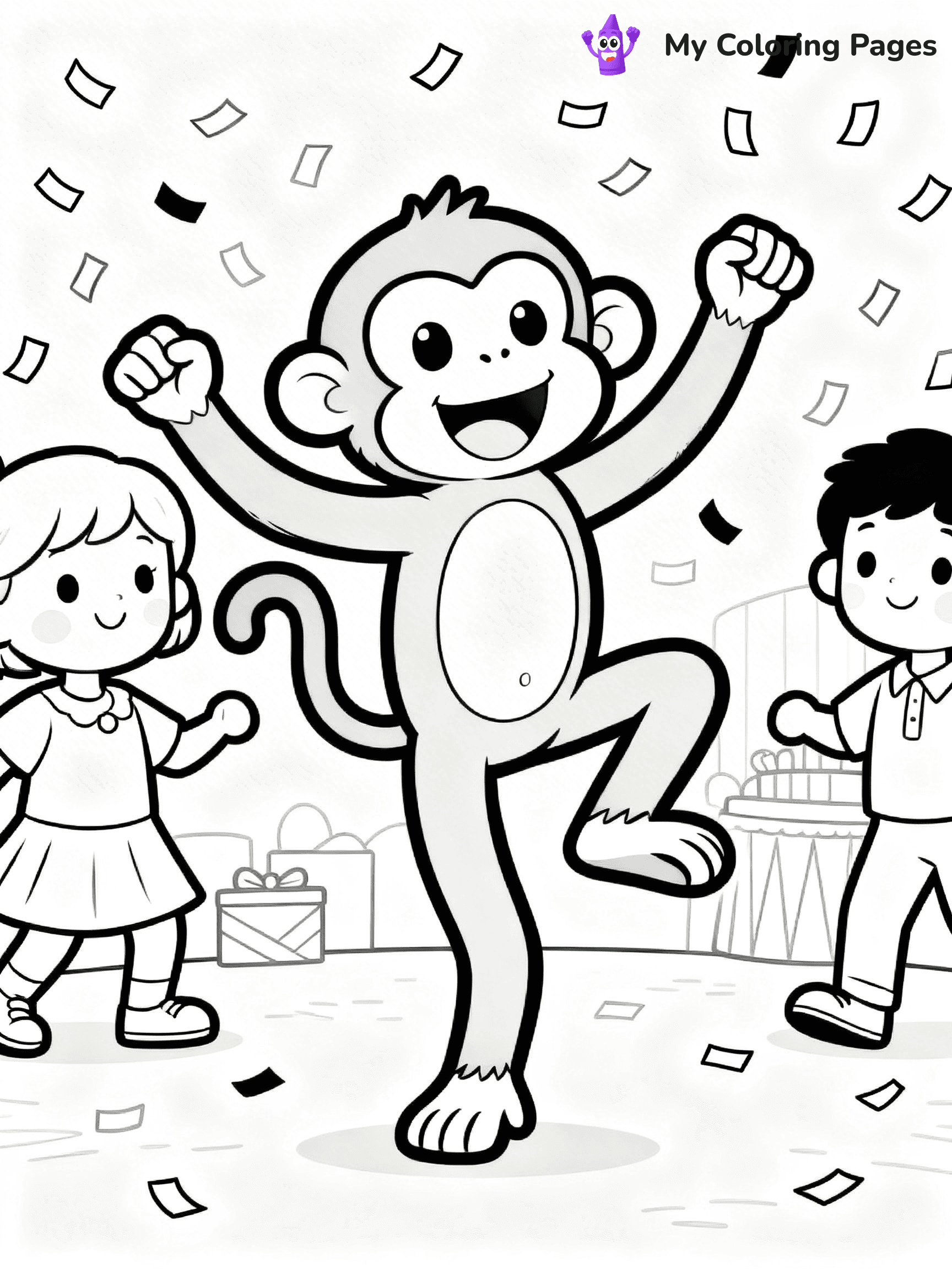 Coloring Pages Monkey - 202