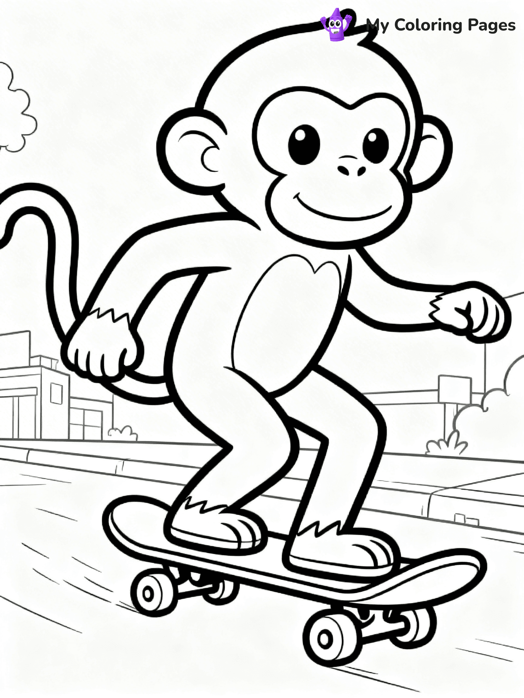 Coloring Pages Monkey - 194
