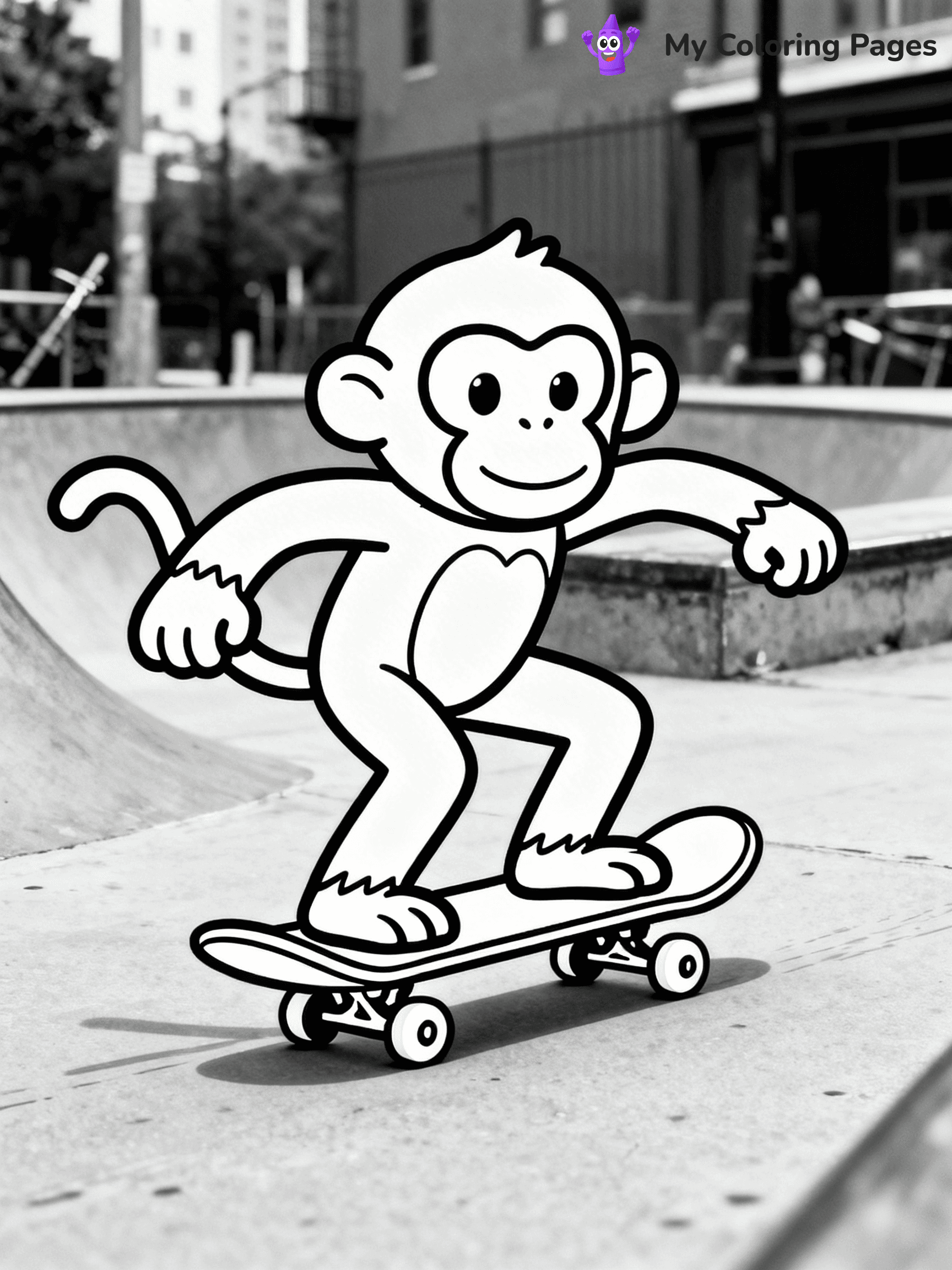 Coloring Pages Monkey - 193