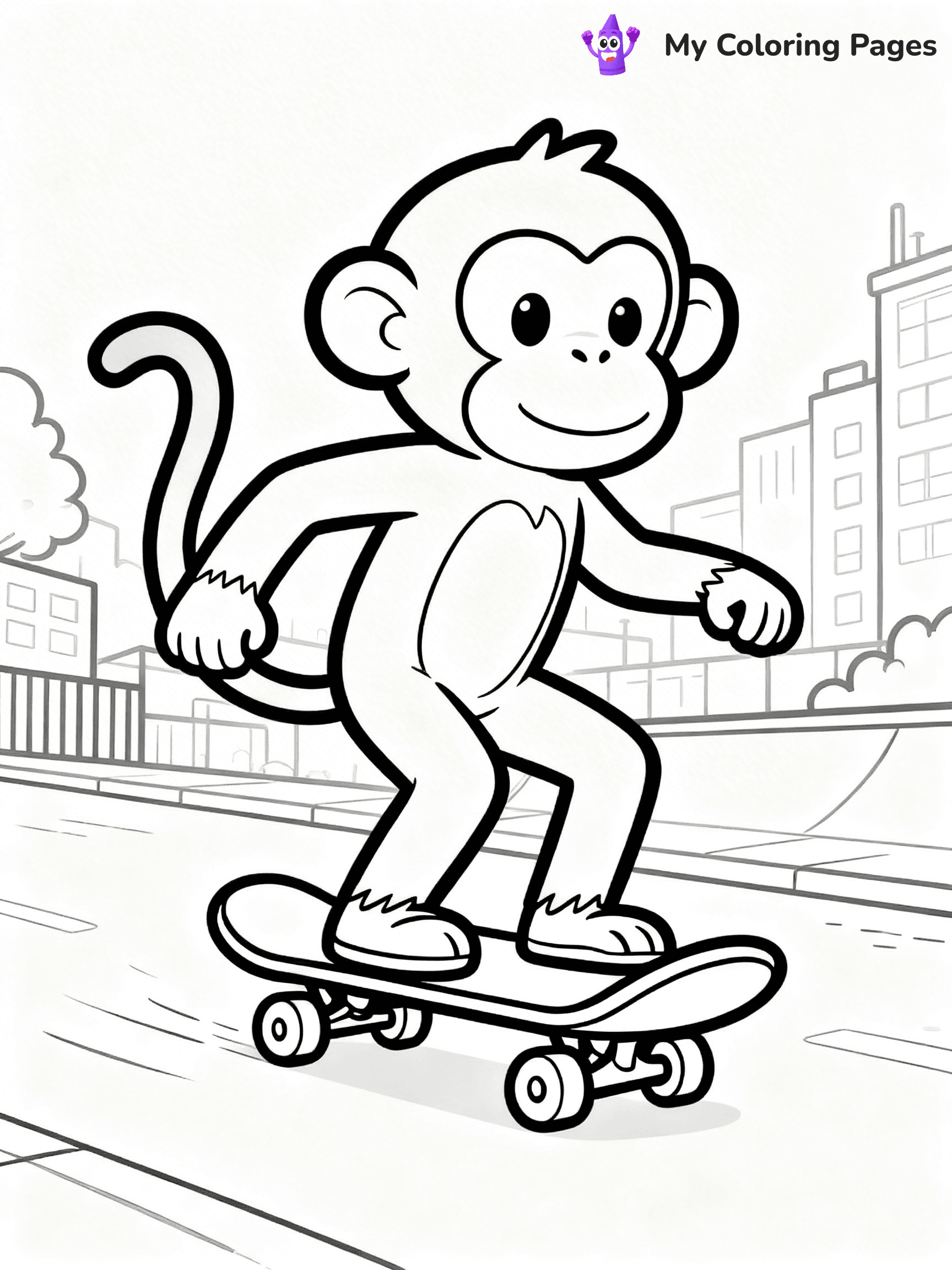 Coloring Pages Monkey - 189
