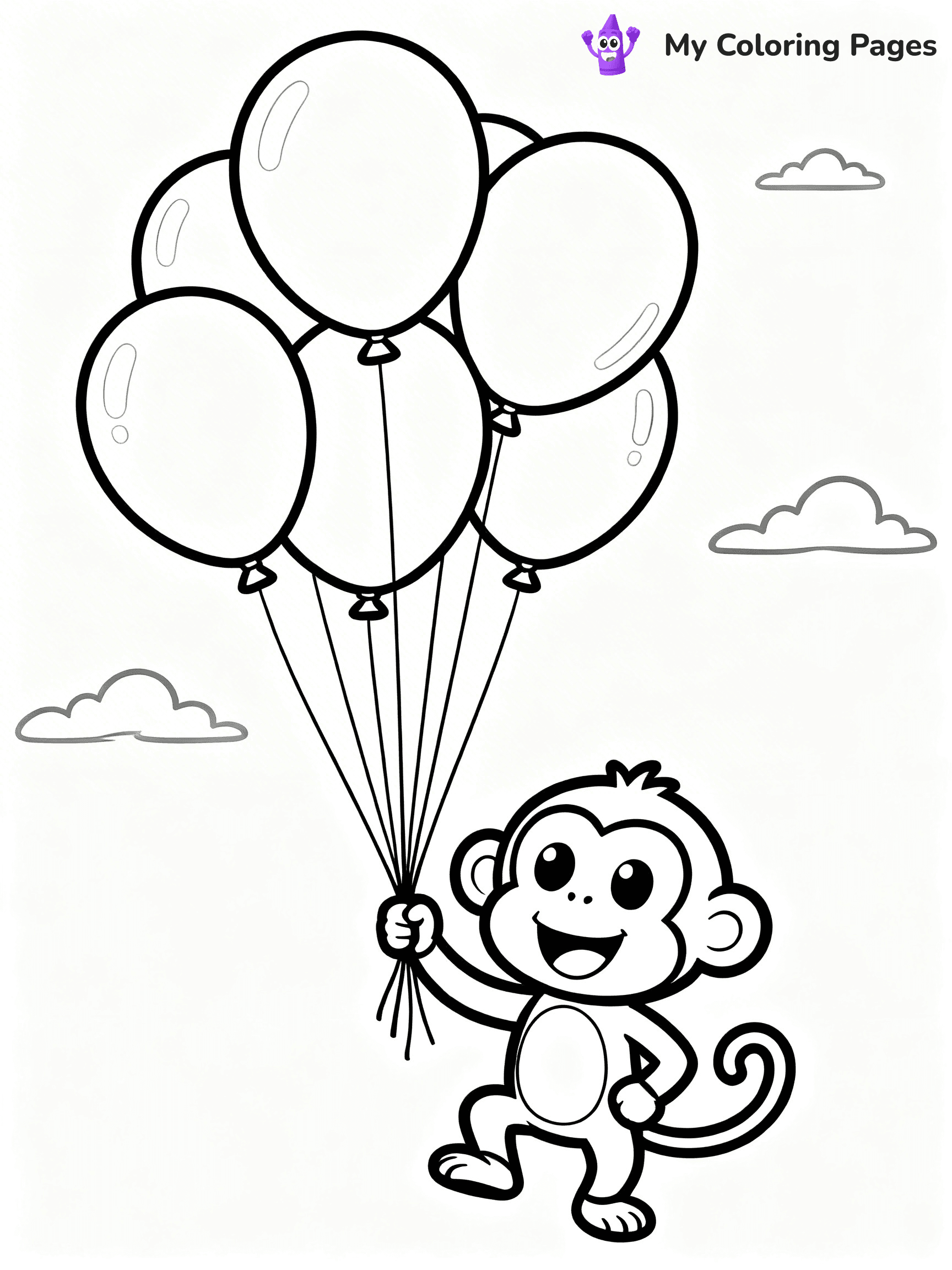 Coloring Pages Monkey - 180