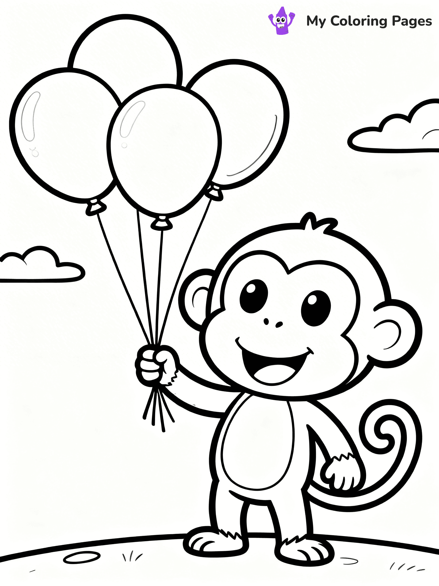 Coloring Pages Monkey - 177