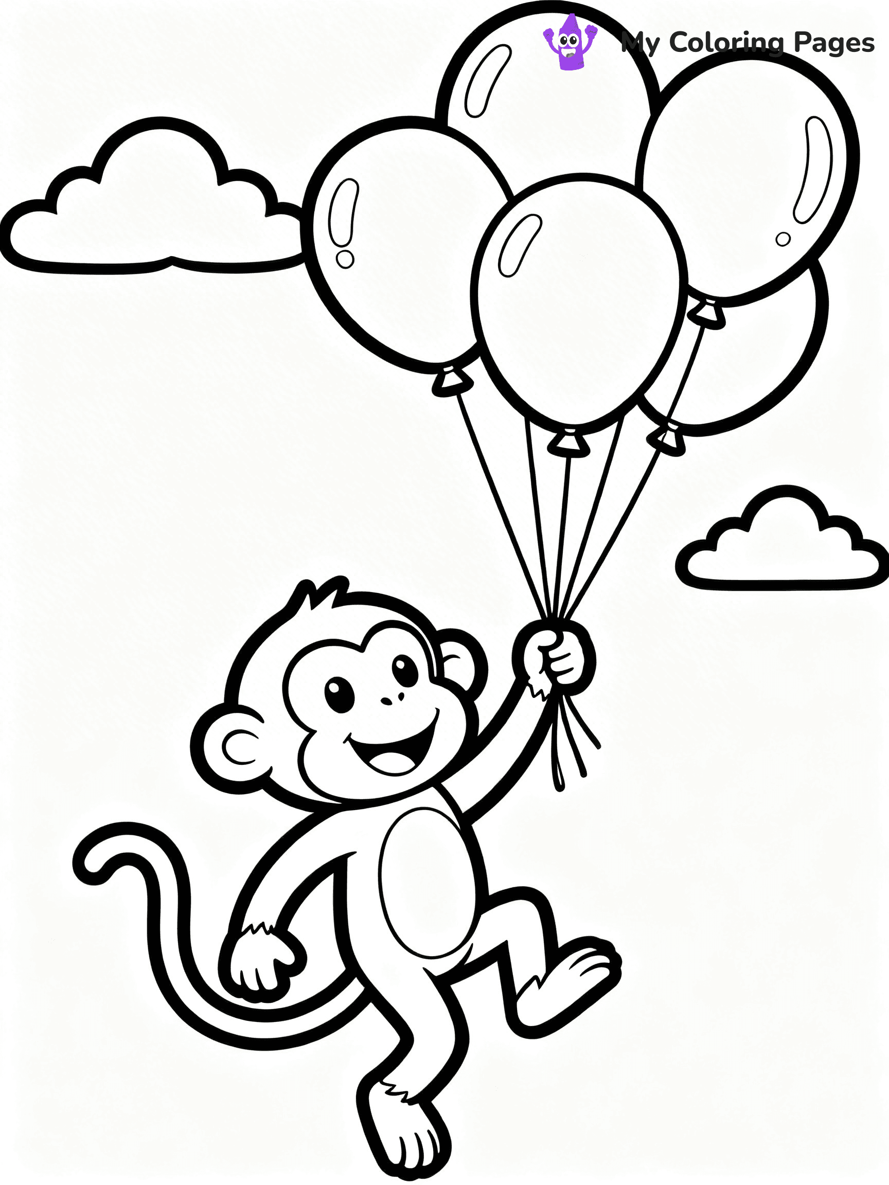 Coloring Pages Monkey - 175
