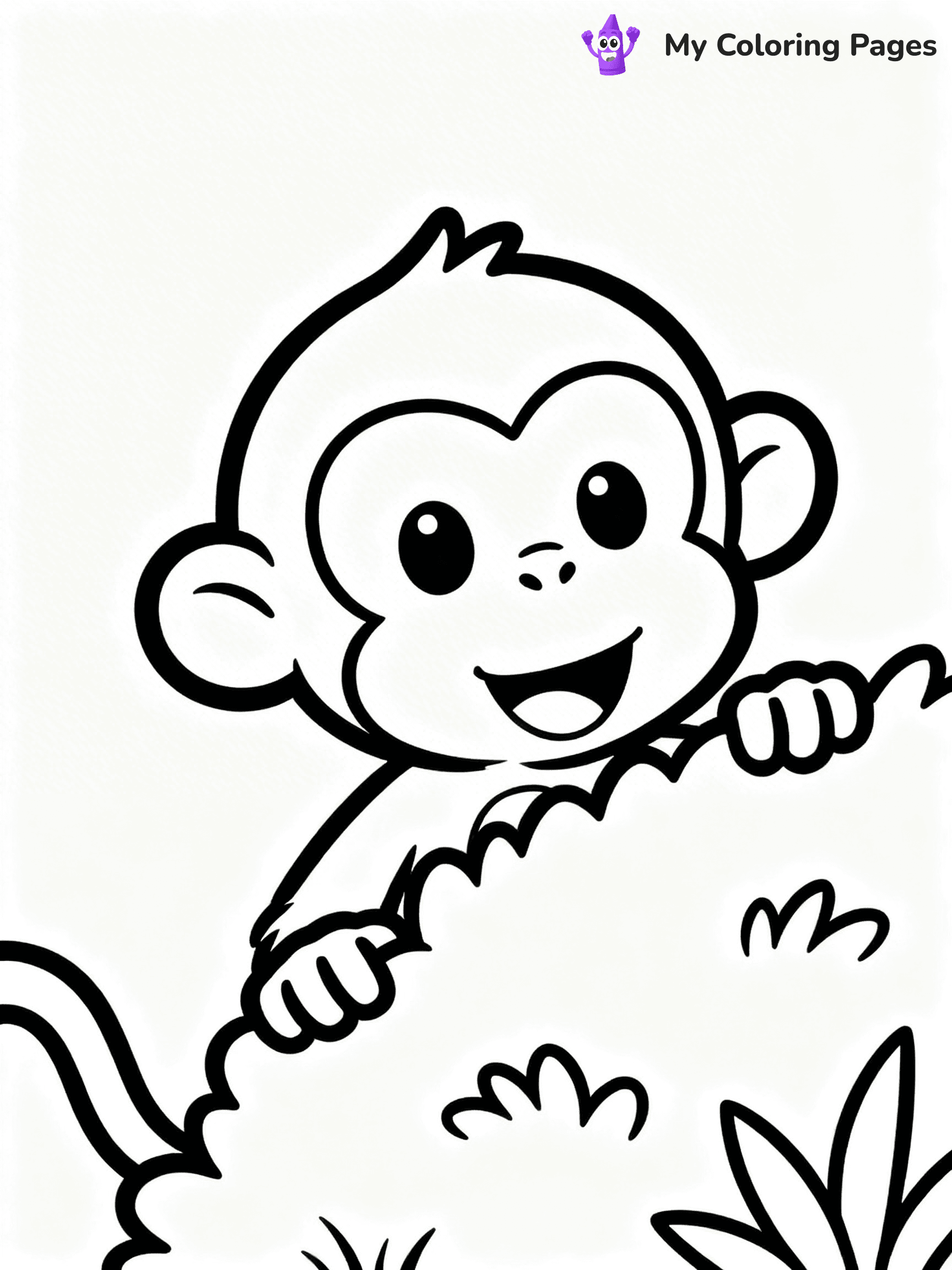 Coloring Pages Monkey - 172
