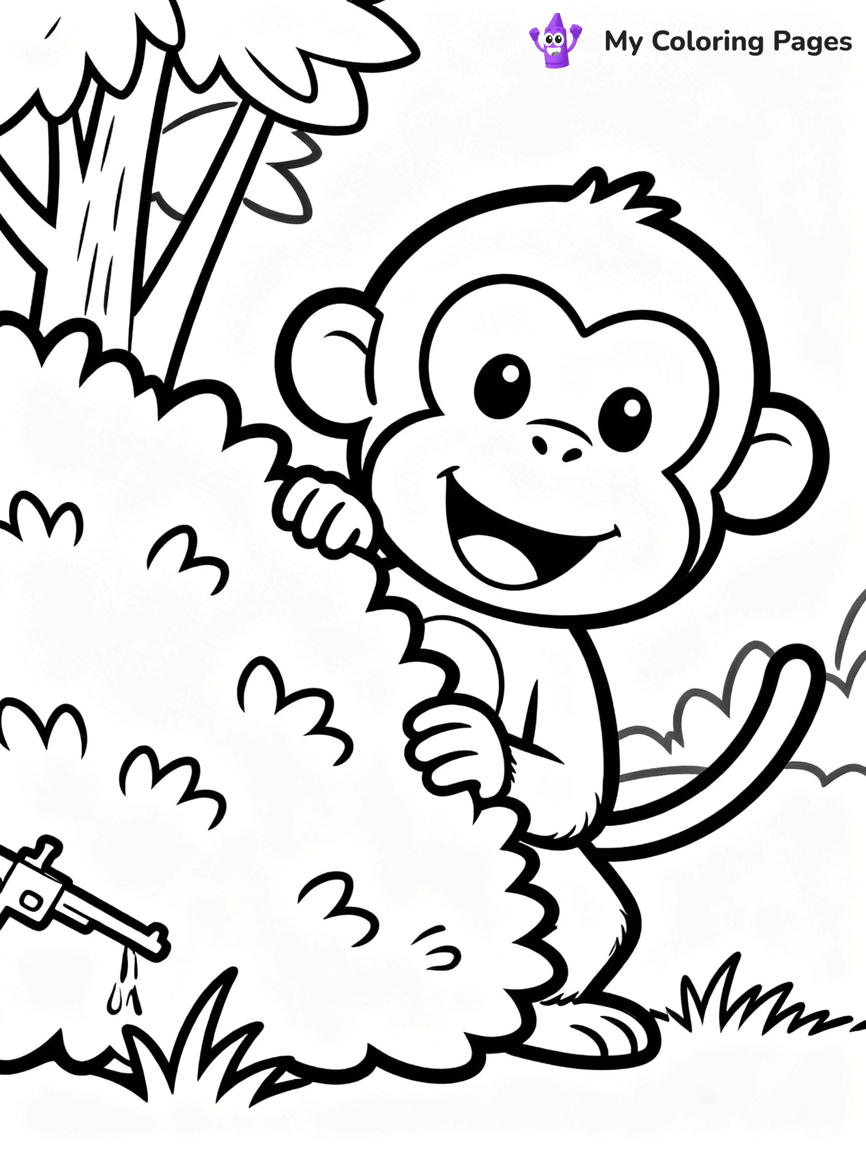 Coloring Pages Monkey - 171