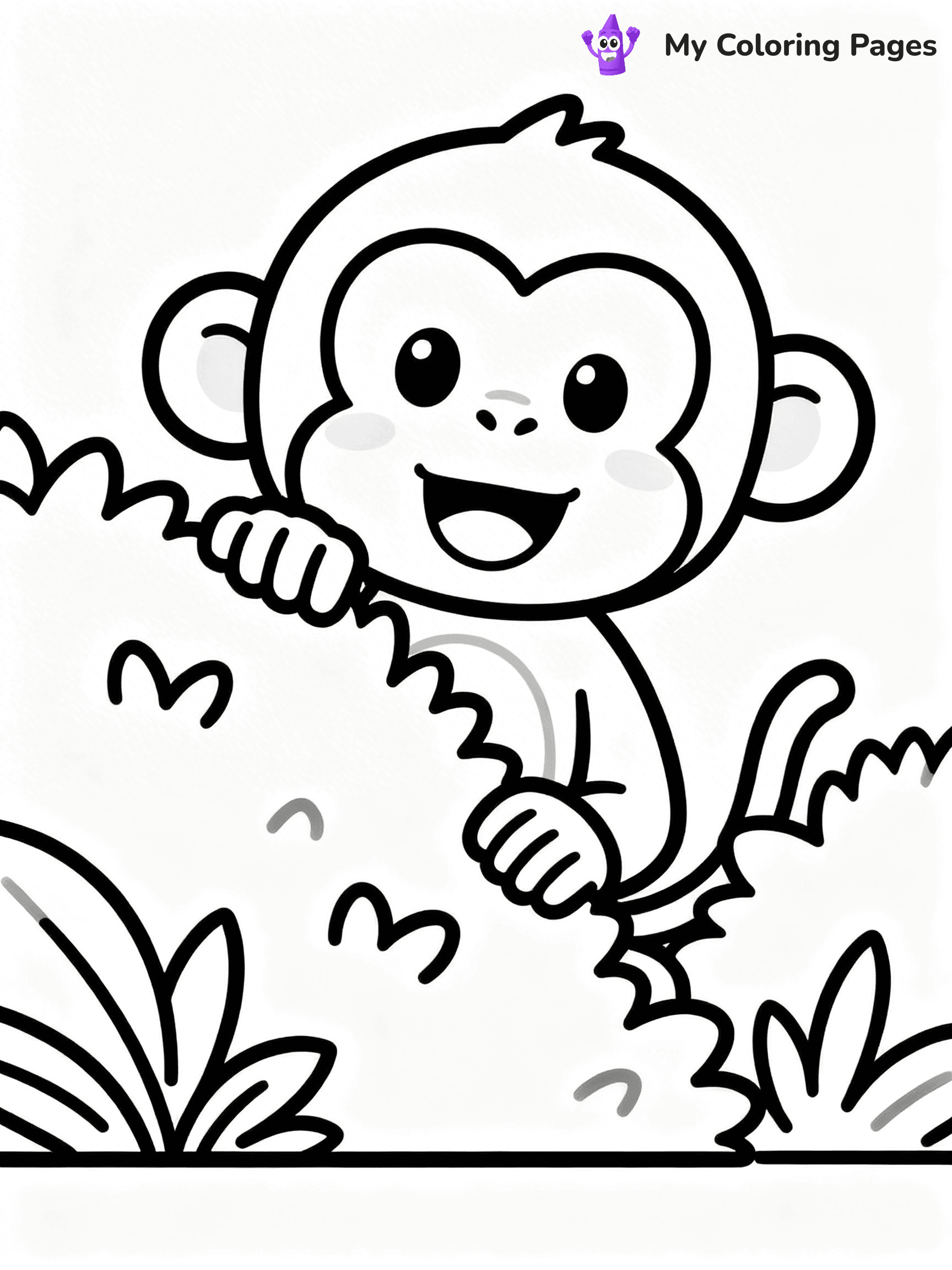 Coloring Pages Monkey - 169