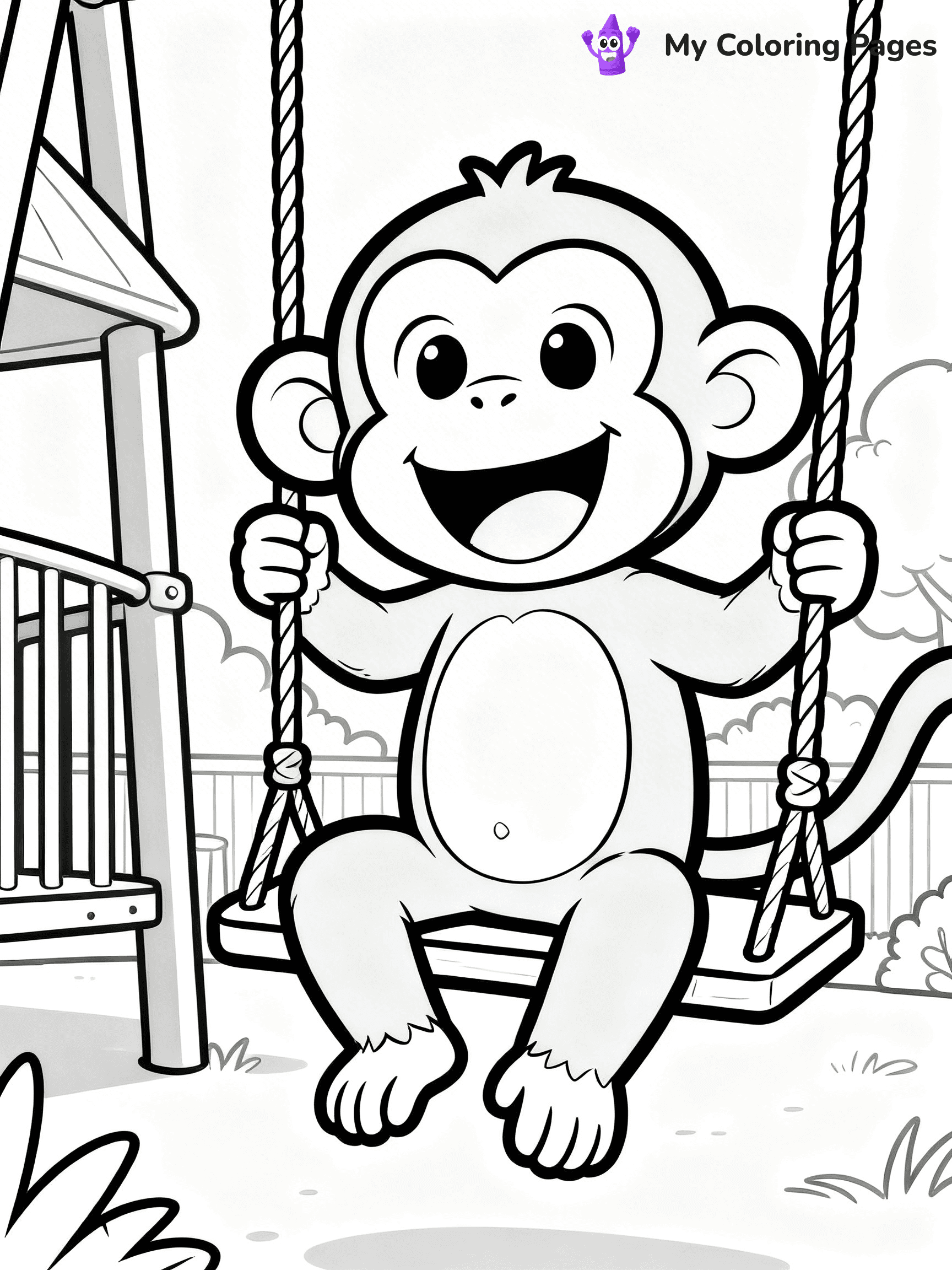 Coloring Pages Monkey - 163
