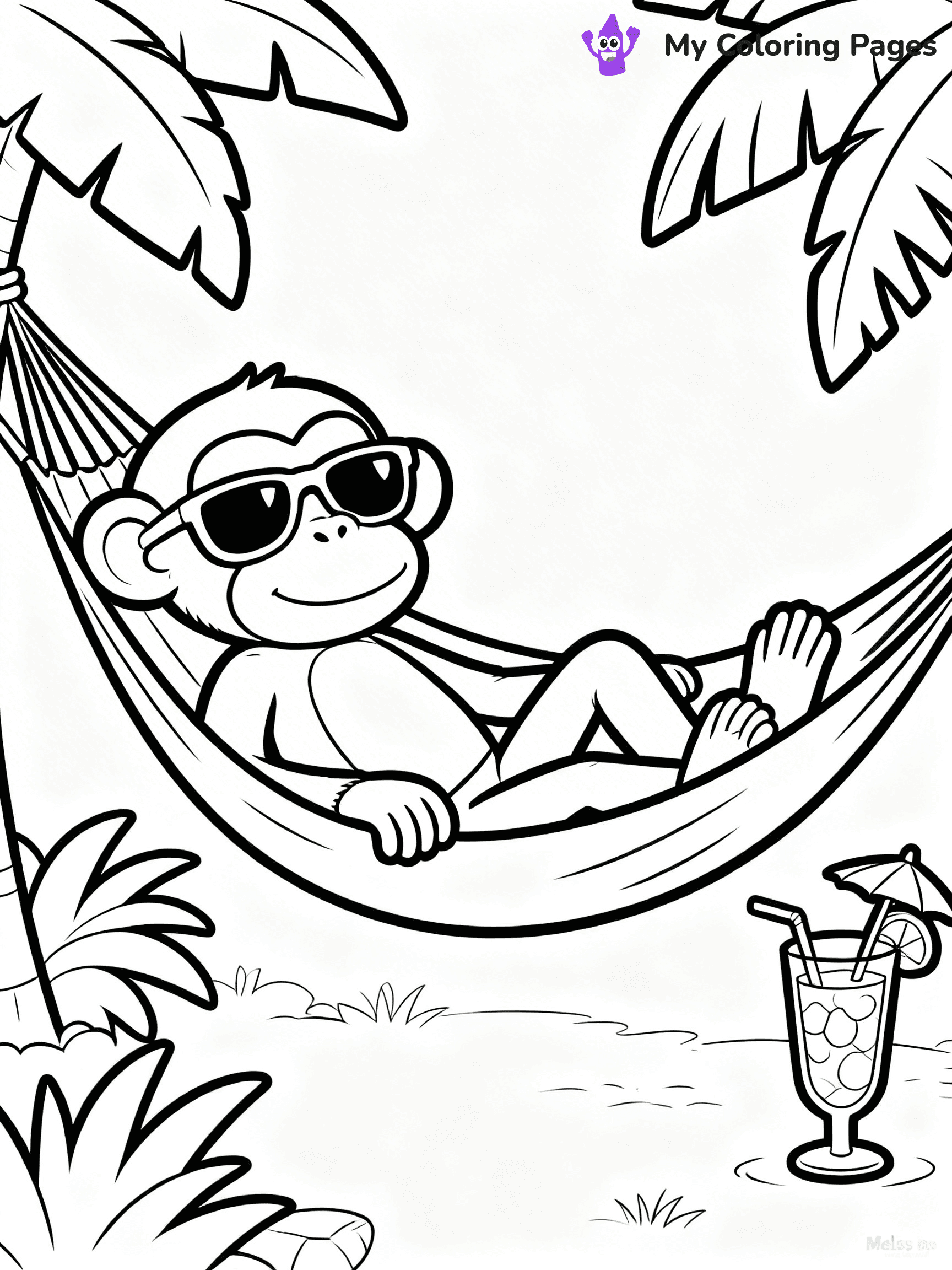 Coloring Pages Monkey - 160