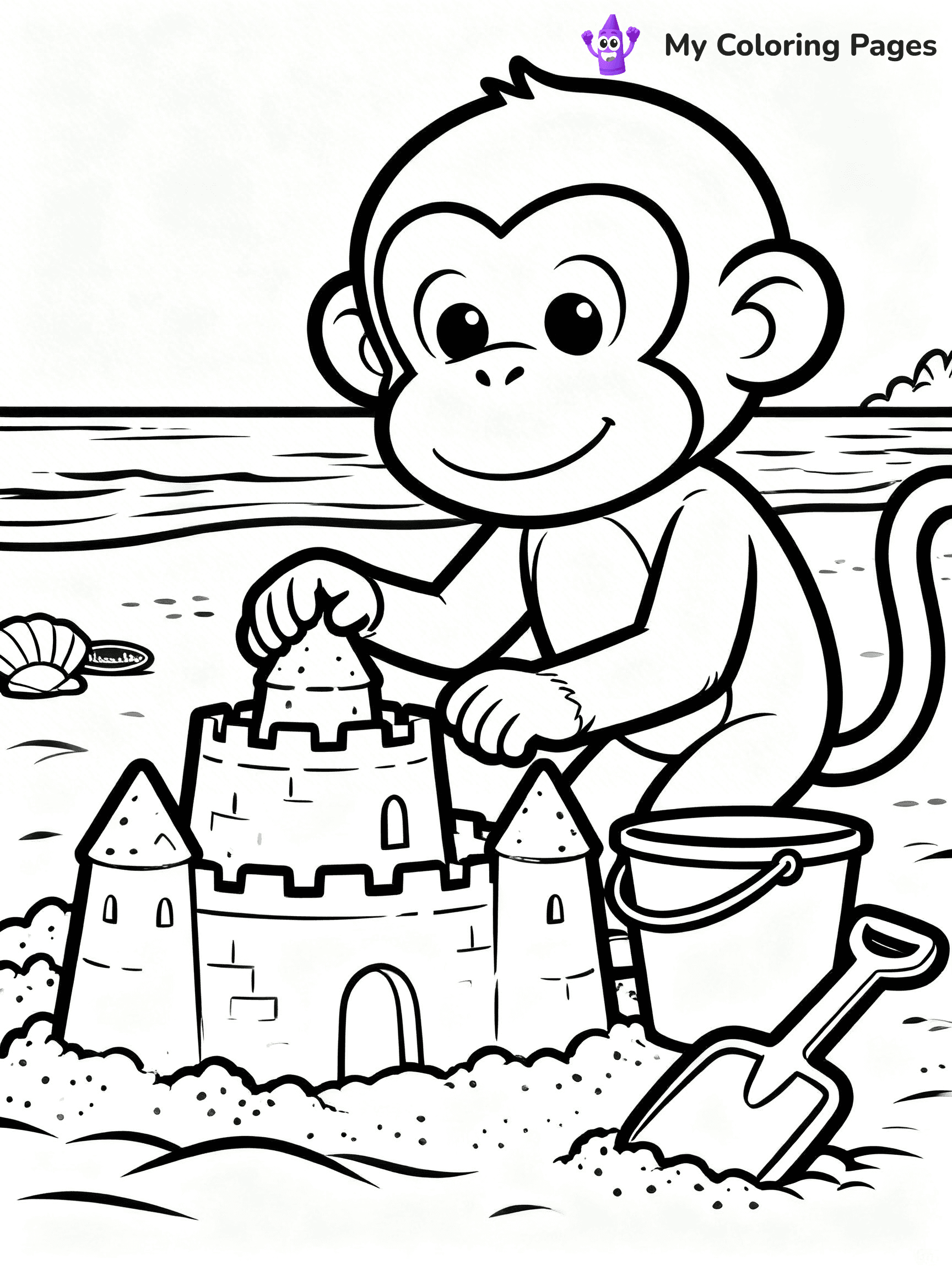 Coloring Pages Monkey - 144